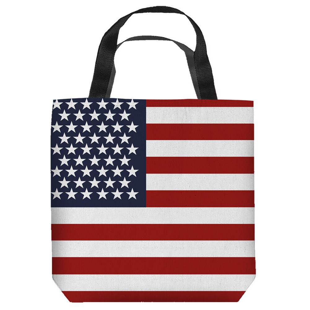 American Flag Patriotic Tote Bag