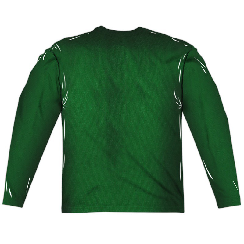 St Patrick's Leprechaun Irish Suit Green Long Sleeve Men's Costume Shirt
