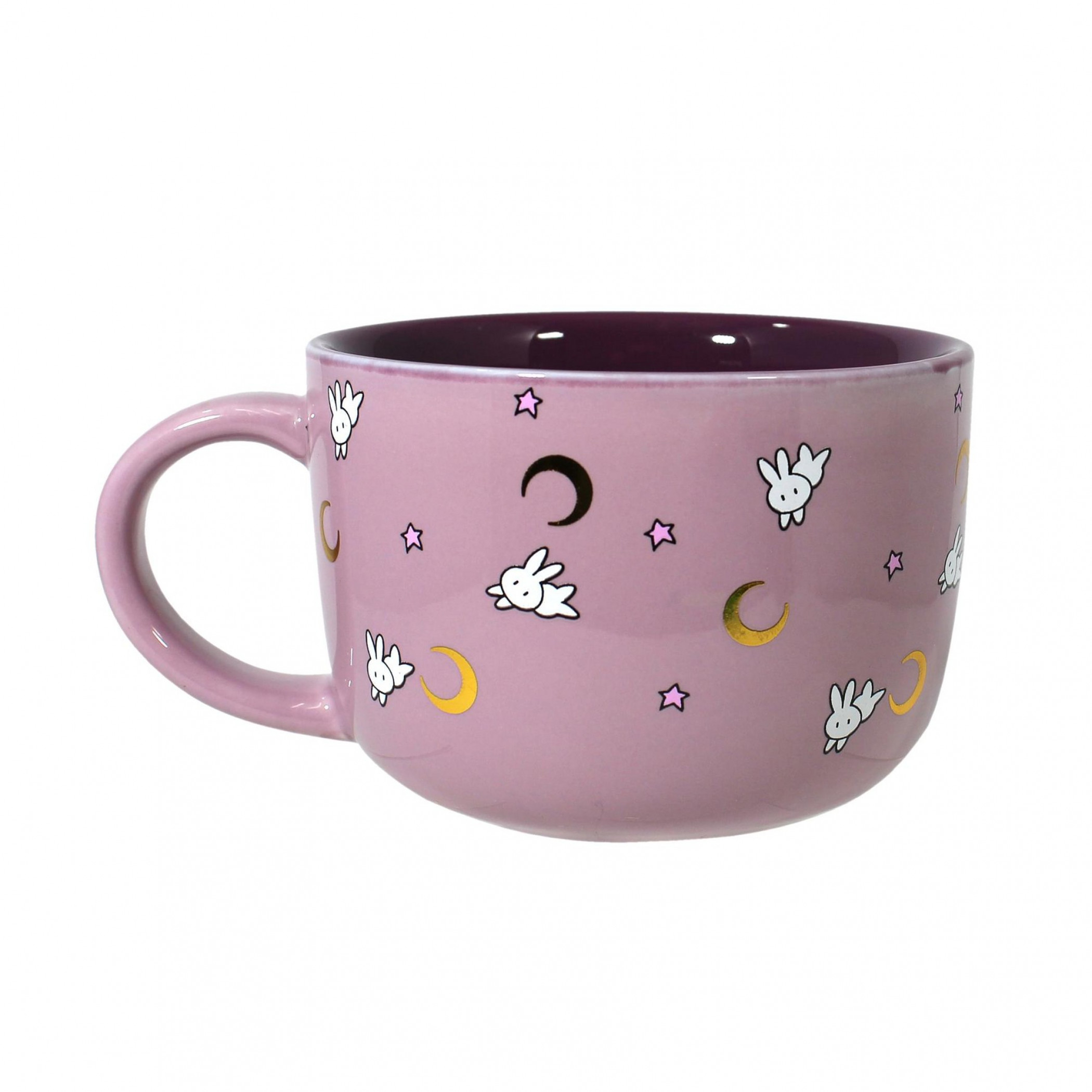 Sailor Moon Stars and Moon 12 oz. Soup Bowl Mug, Pink