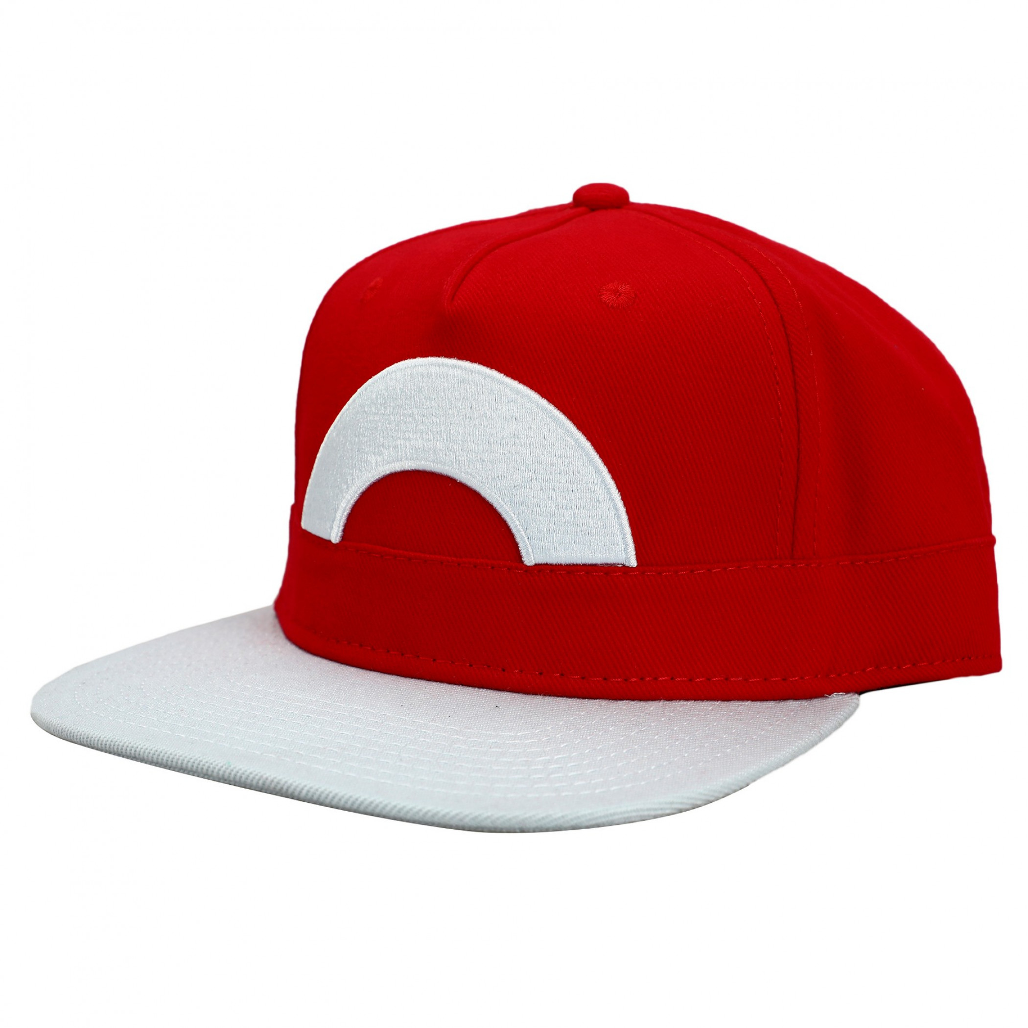Pokemon Ash Ketchum Cosplay Flat Bill Snapback Hat, Multi-Color
