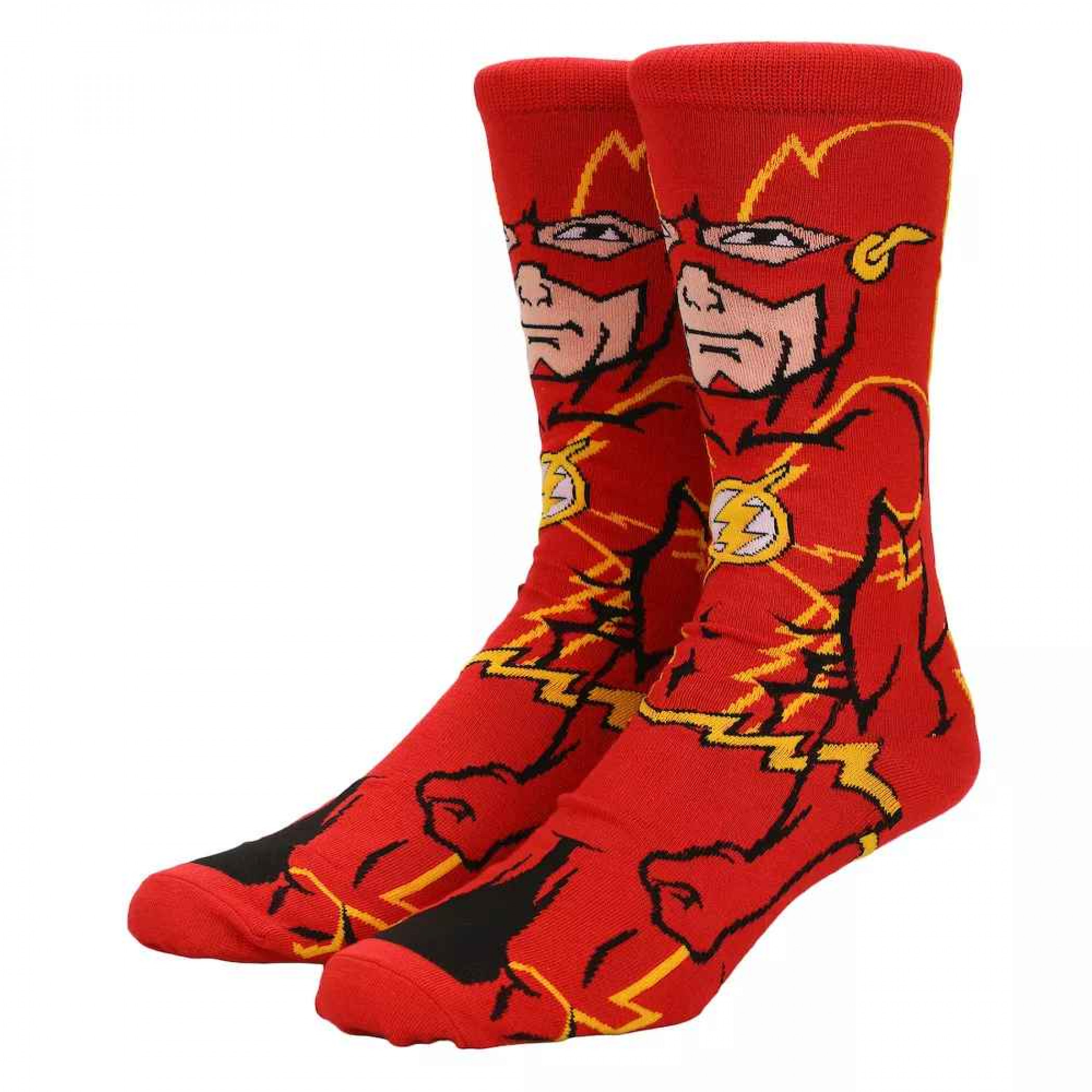 The Flash Rebirth 360 Character Crew Socks, Red