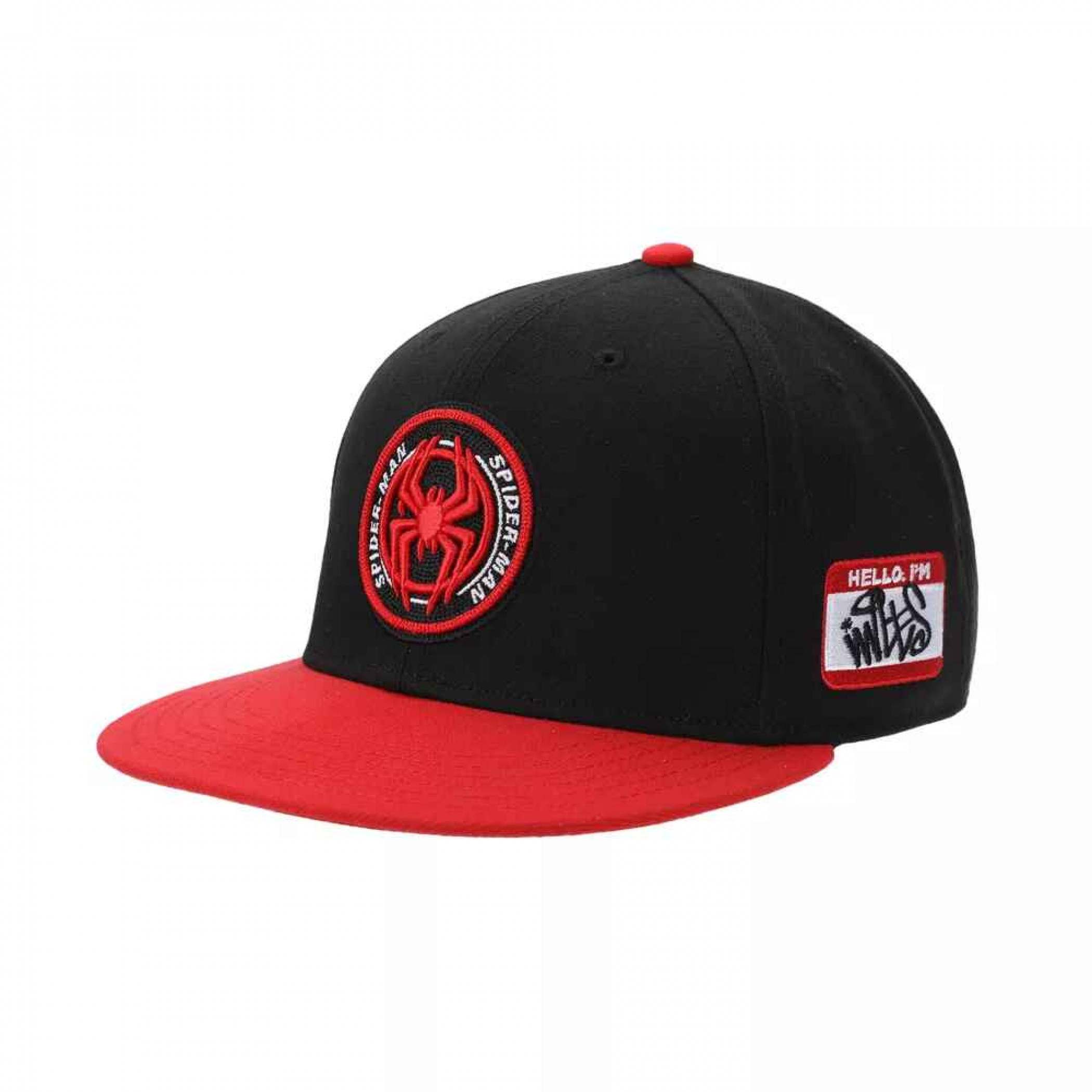 Miles Morales Spider-Man Flat Bill Snapback Hat, Multi-Color