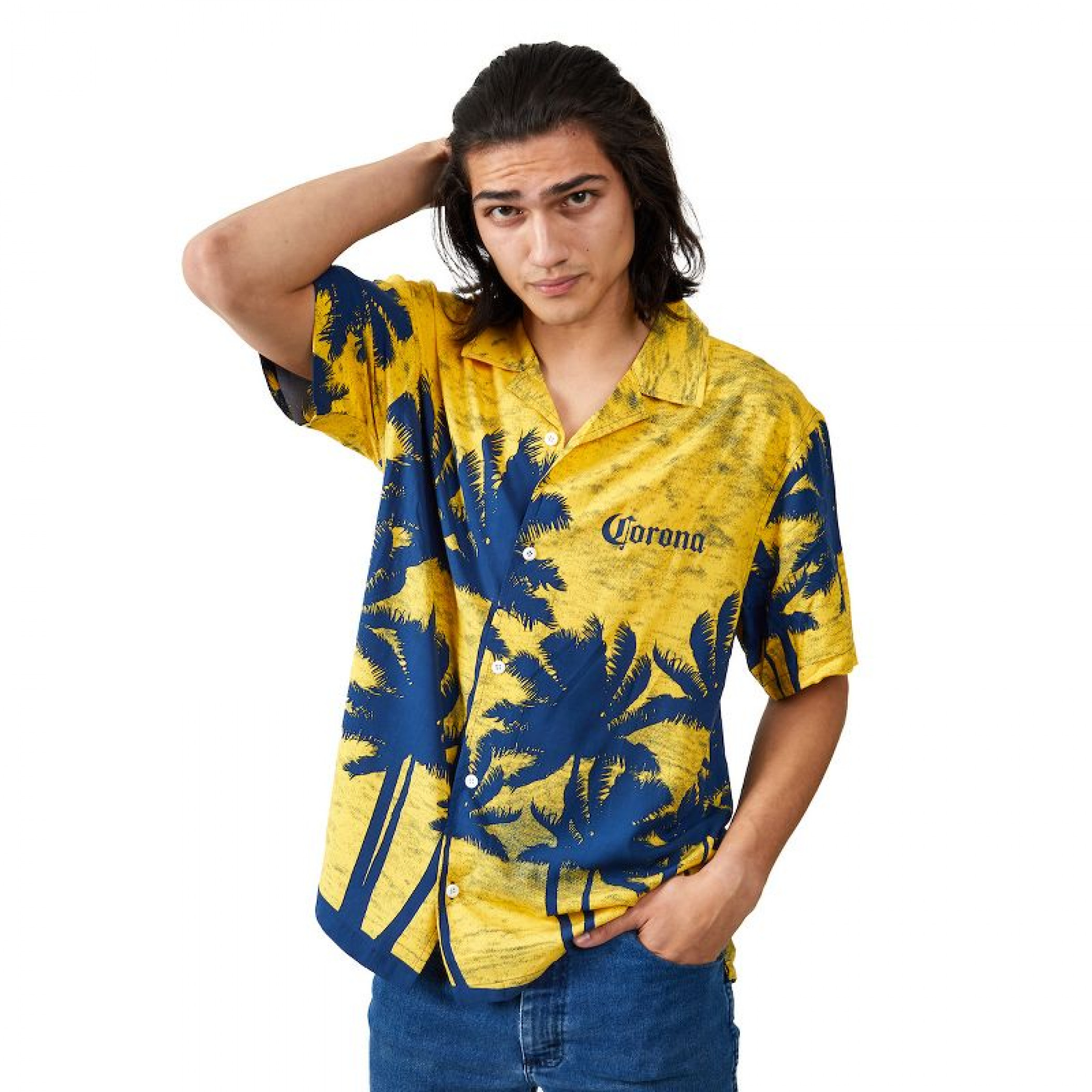 Corona Extra Palm Breeze Button-Down Shirt