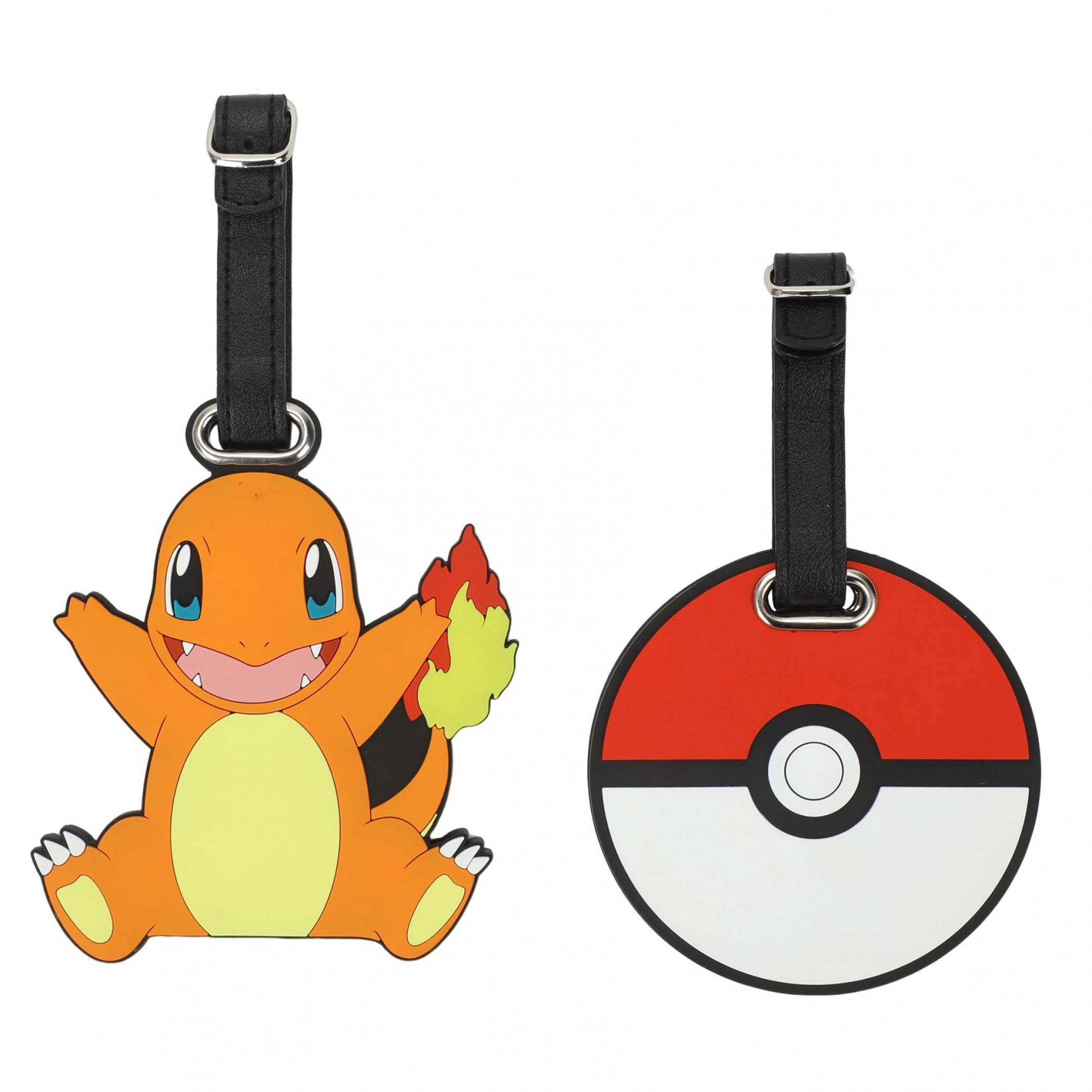 Pokemon Charmander and Pokeball Luggage Tags, Multi-Color