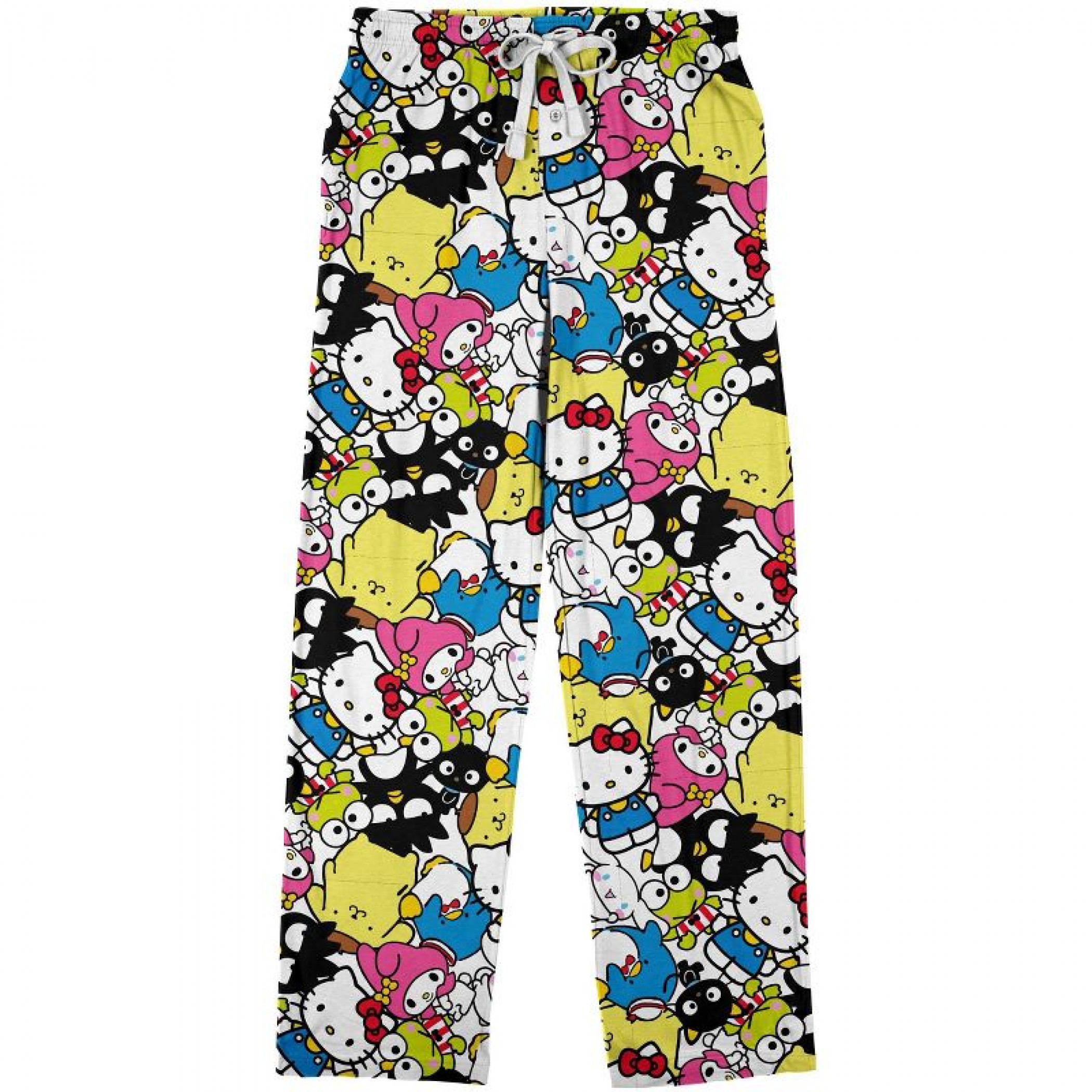Hello Kitty and Friends Sanrio All Over Print Pajama Pants, Multi-Color