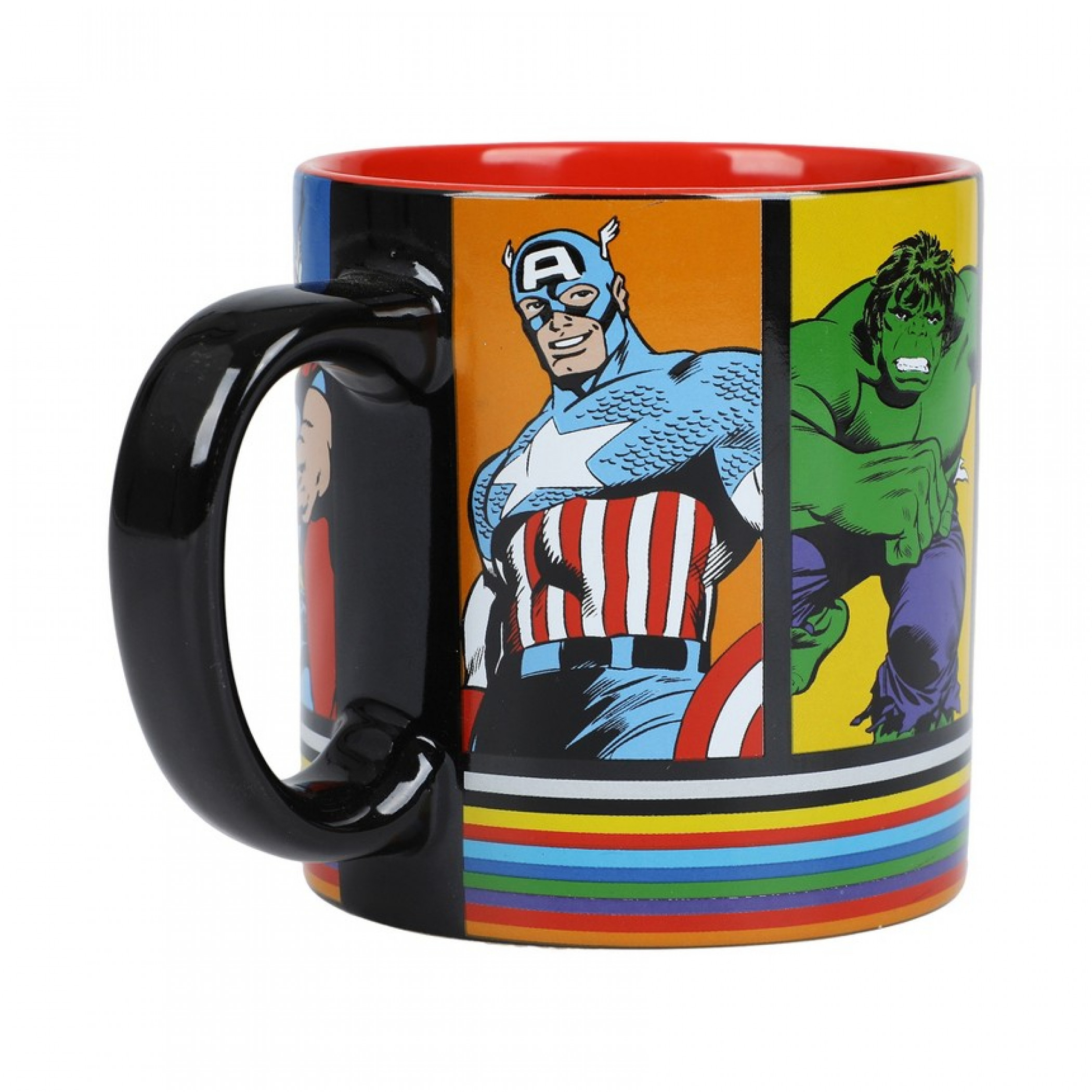 Avengers Classic Comic Art Panels 16oz Ceramic Mug, Multi-Color