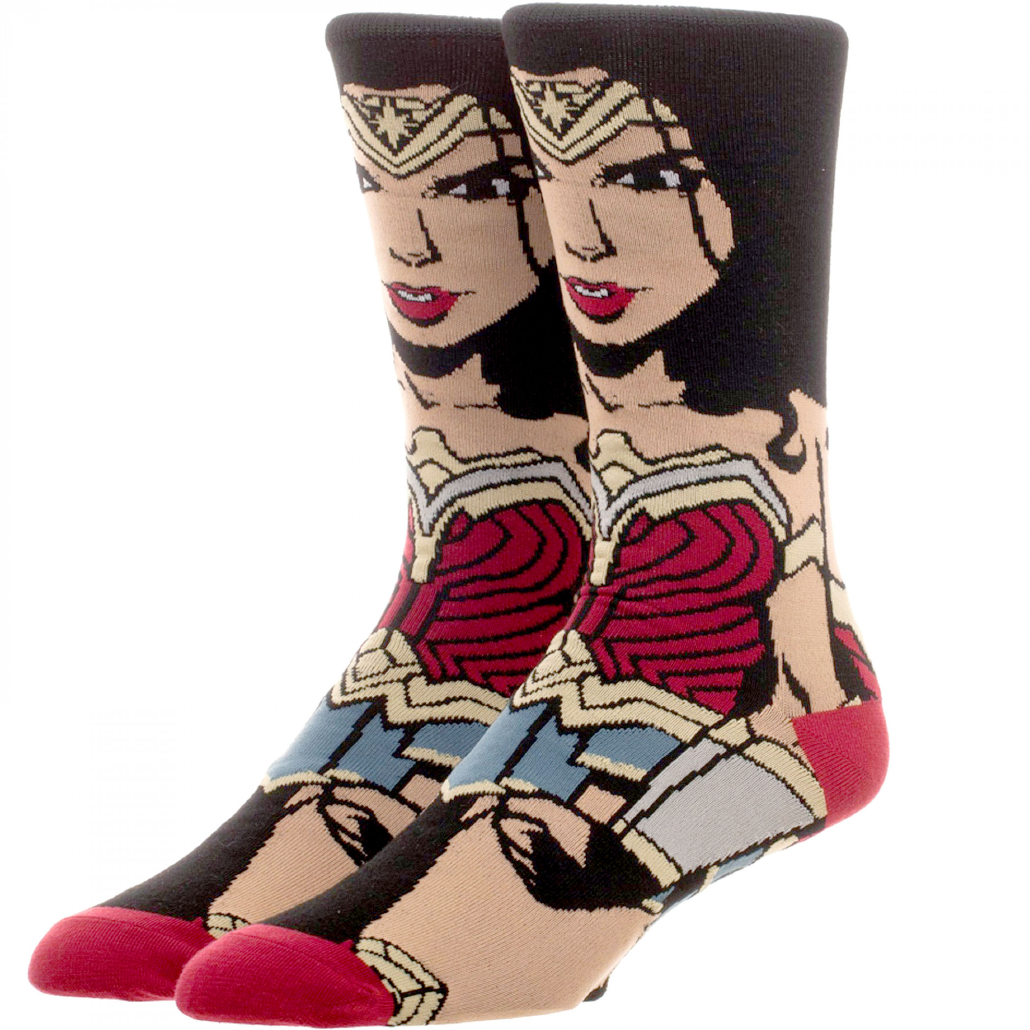 Wonder Woman Justice League 360 Character Socks, Multi-Color