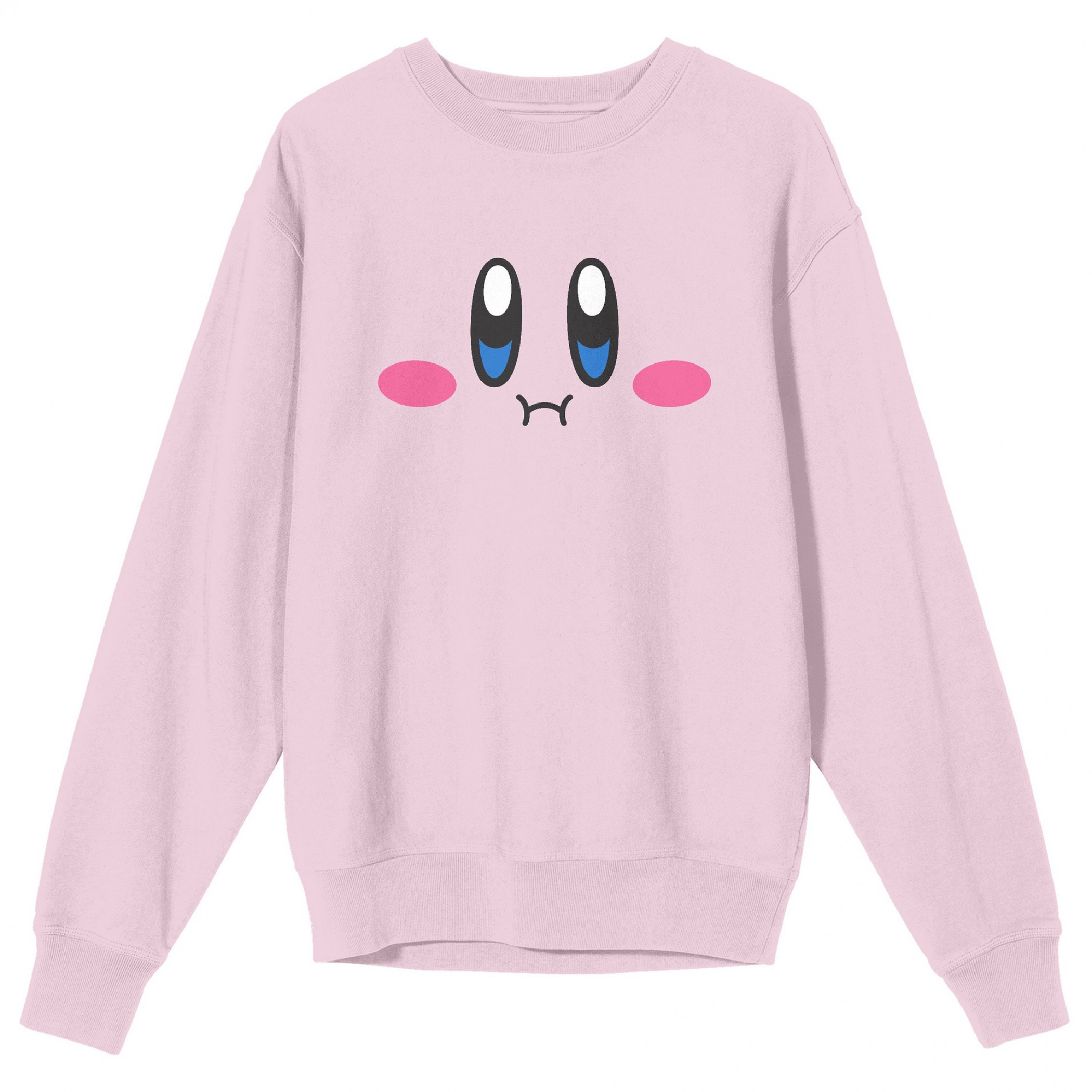 Kirby Big Face Sweatshirt, Pink
