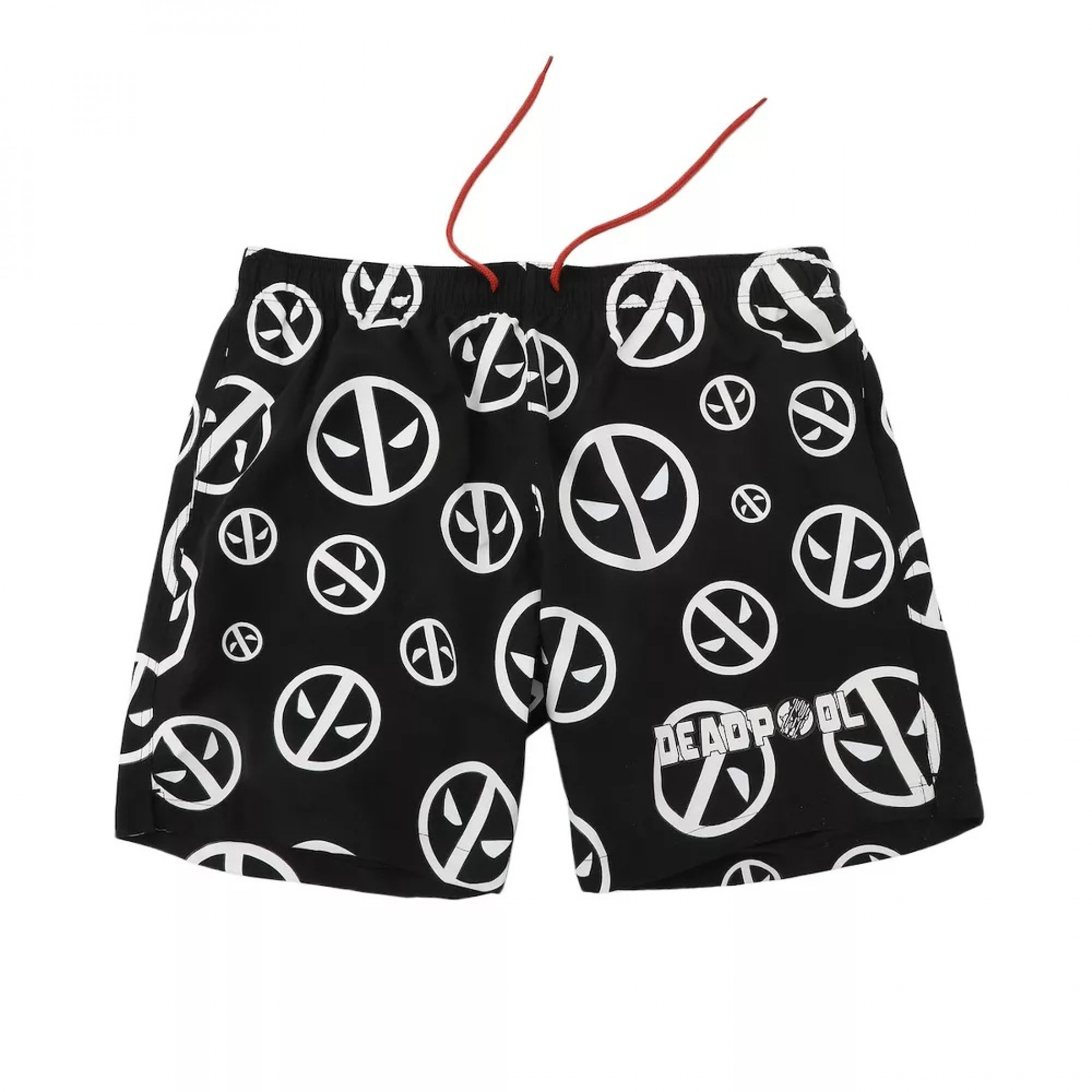 Deadpool Water Activated Color Changing Board Shorts, Black