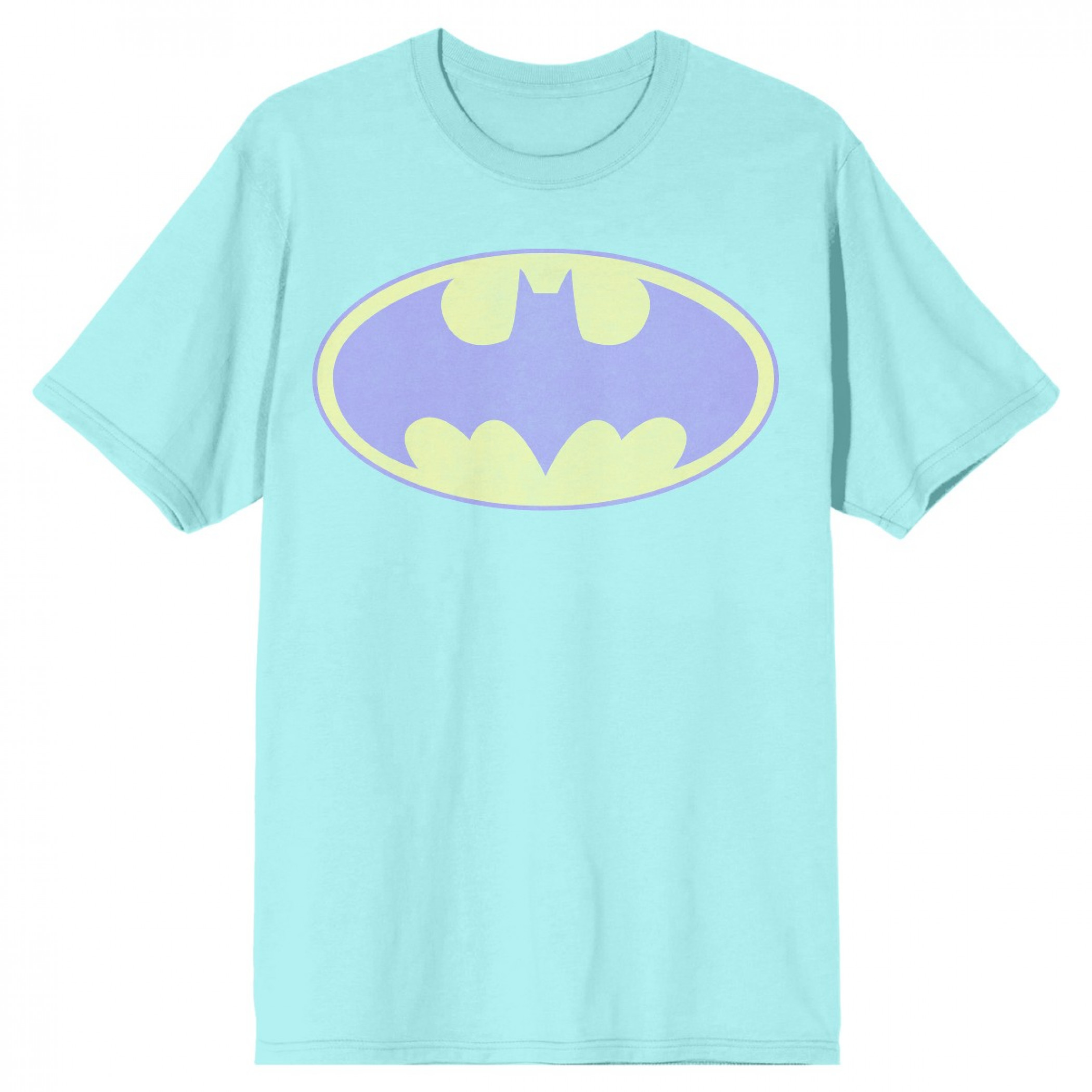 Batman Pastel Logo Blue Colorway T-Shirt, Blue