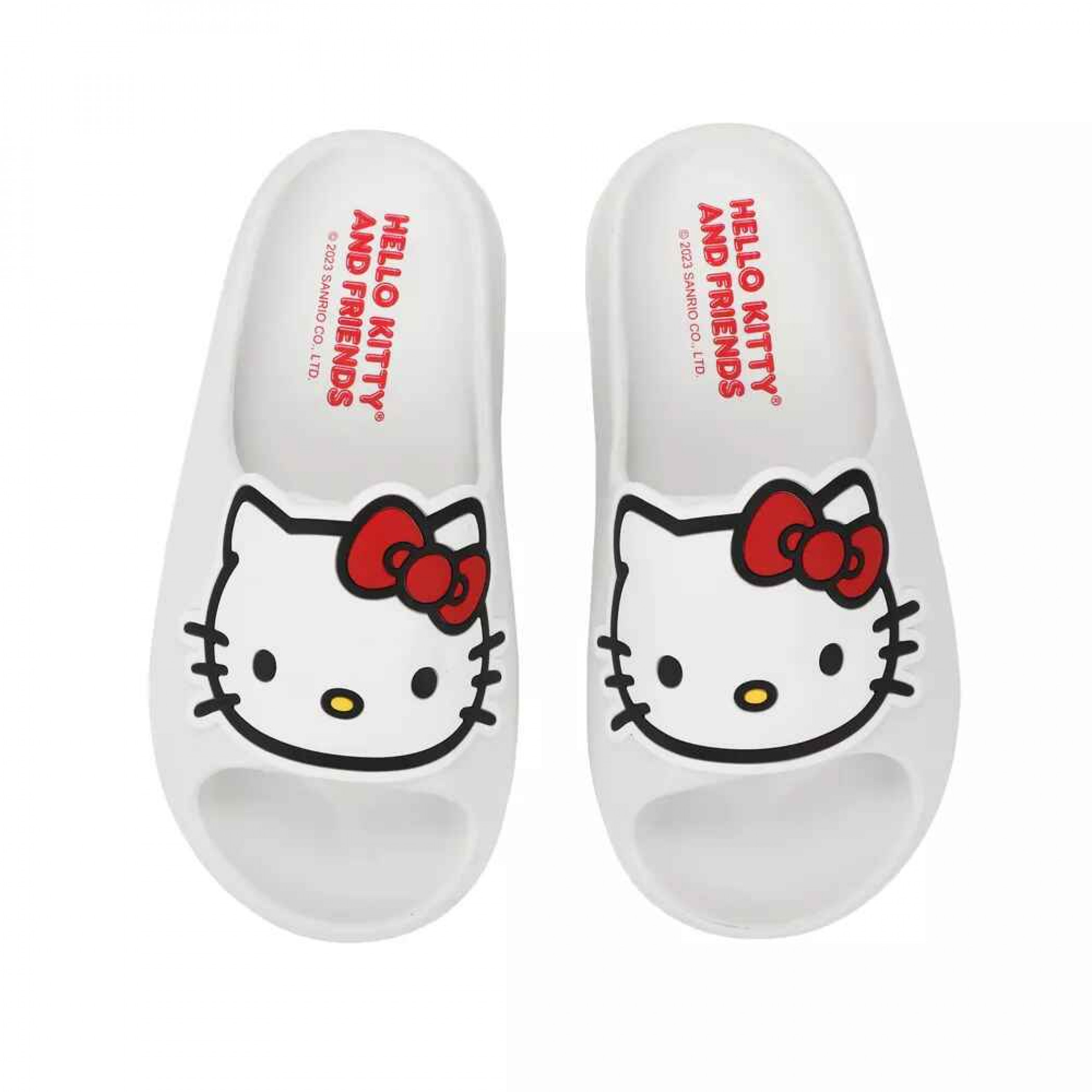 Hello Kitty Big Face Junior's Slides, White