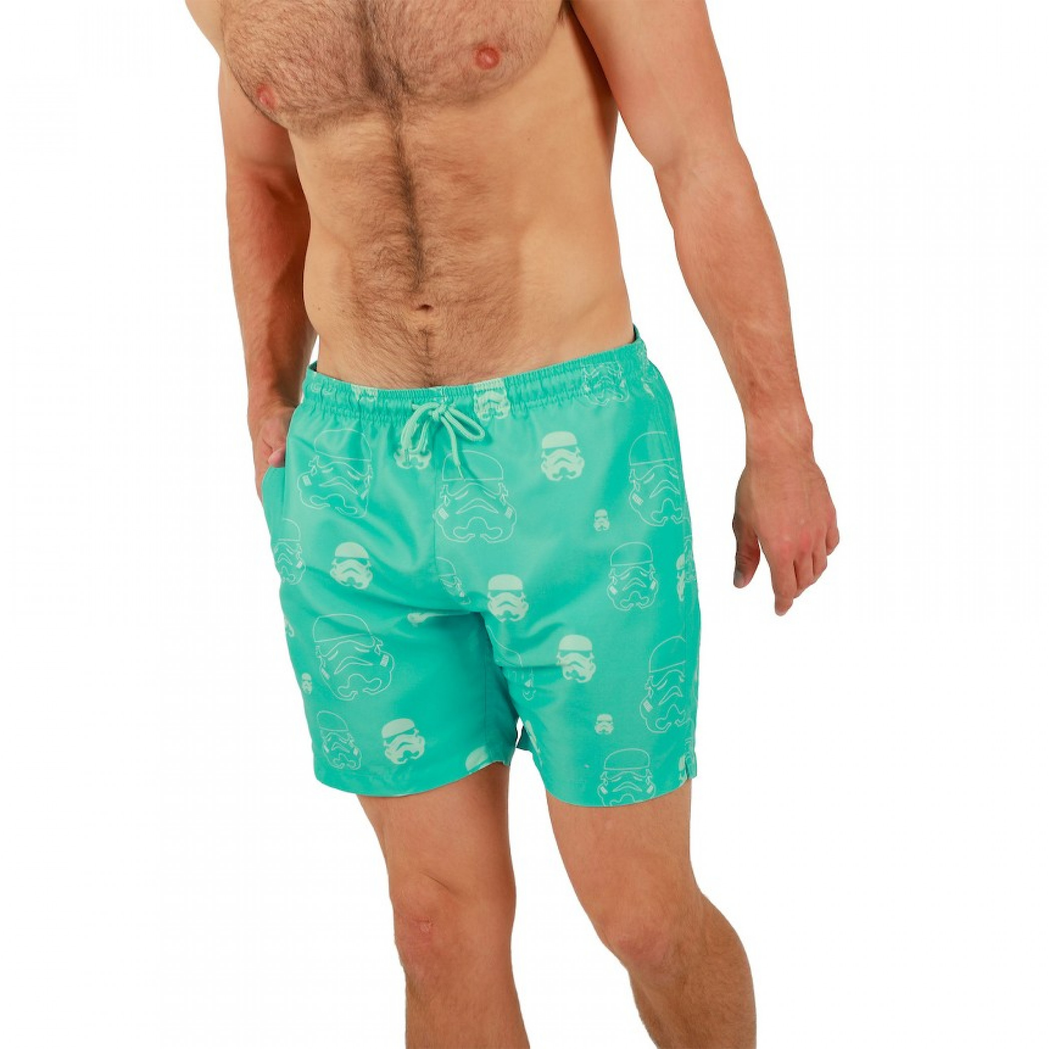 Star Wars Stormtrooper Patterned Boardshorts, Blue