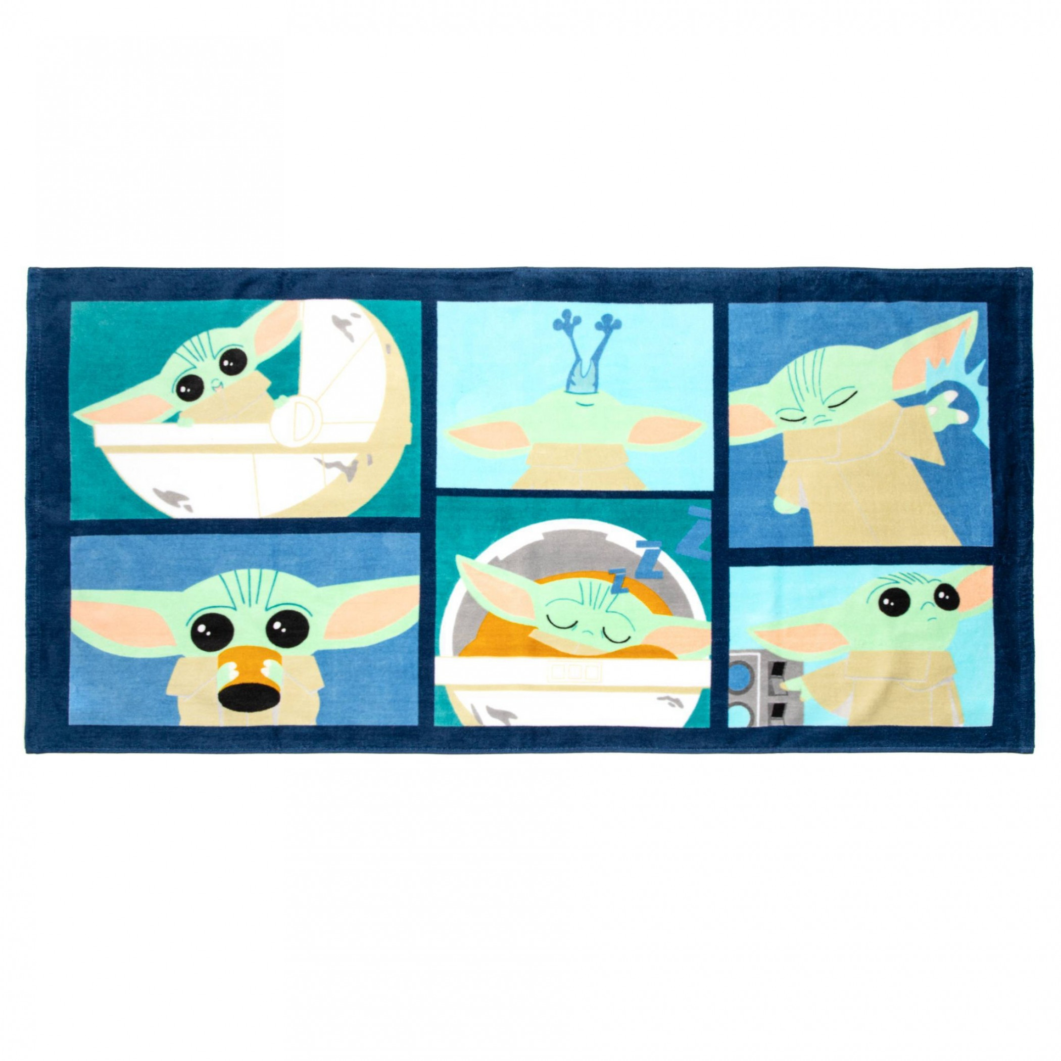 Star Wars The Mandalorian Grogu Scenes Bath Towel, Multi-Color