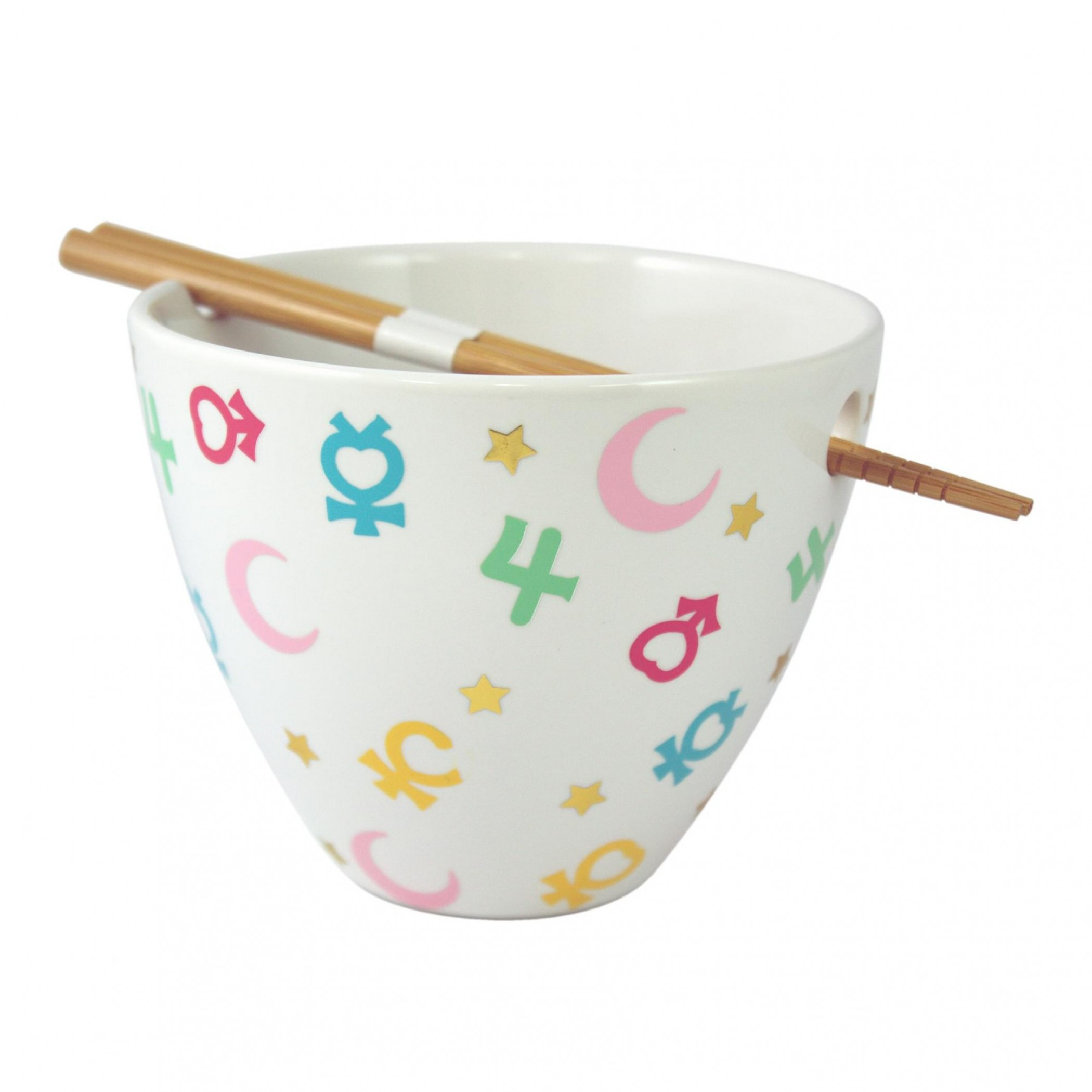 Sailor Moon Symbols Ramen Bowl, White