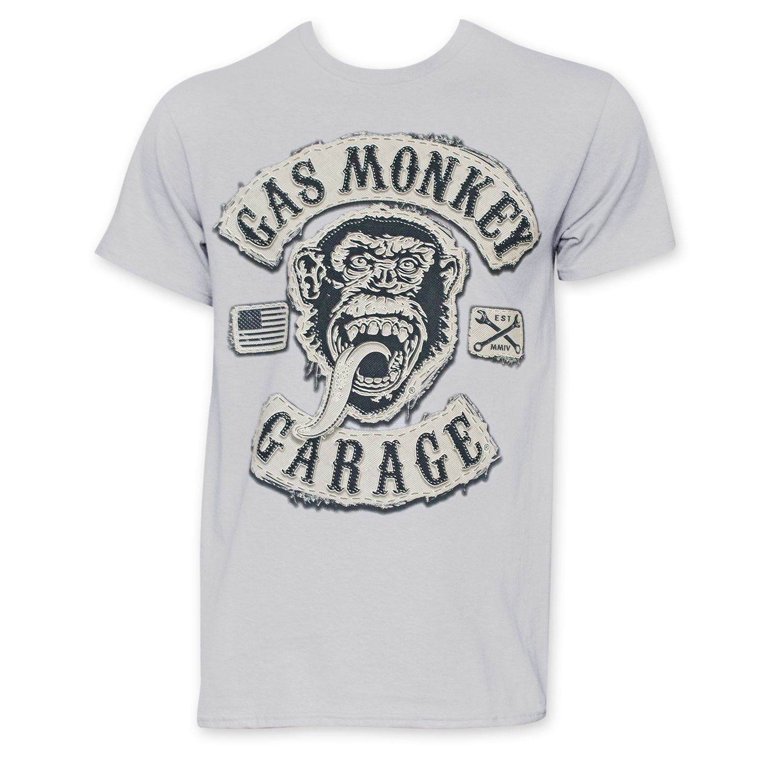 Gas Monkey Garage Men's Grey Tee Shirt