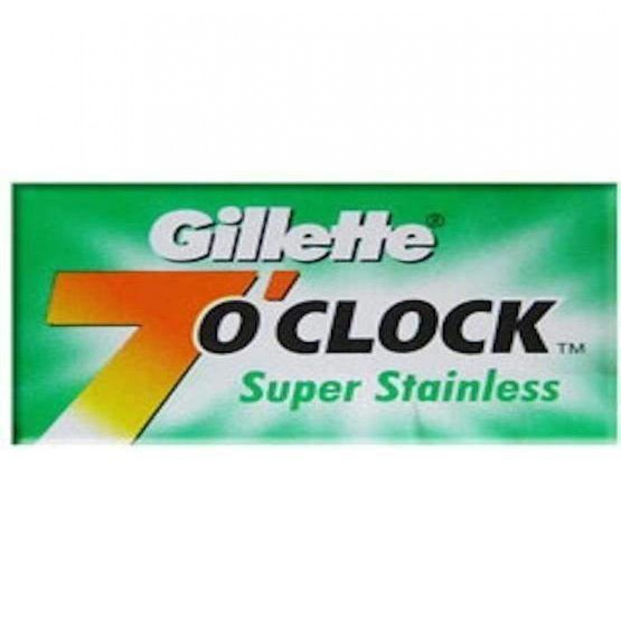 Gillette 7 O'Clock Super Stainless Double Edge Razor Blades, Green