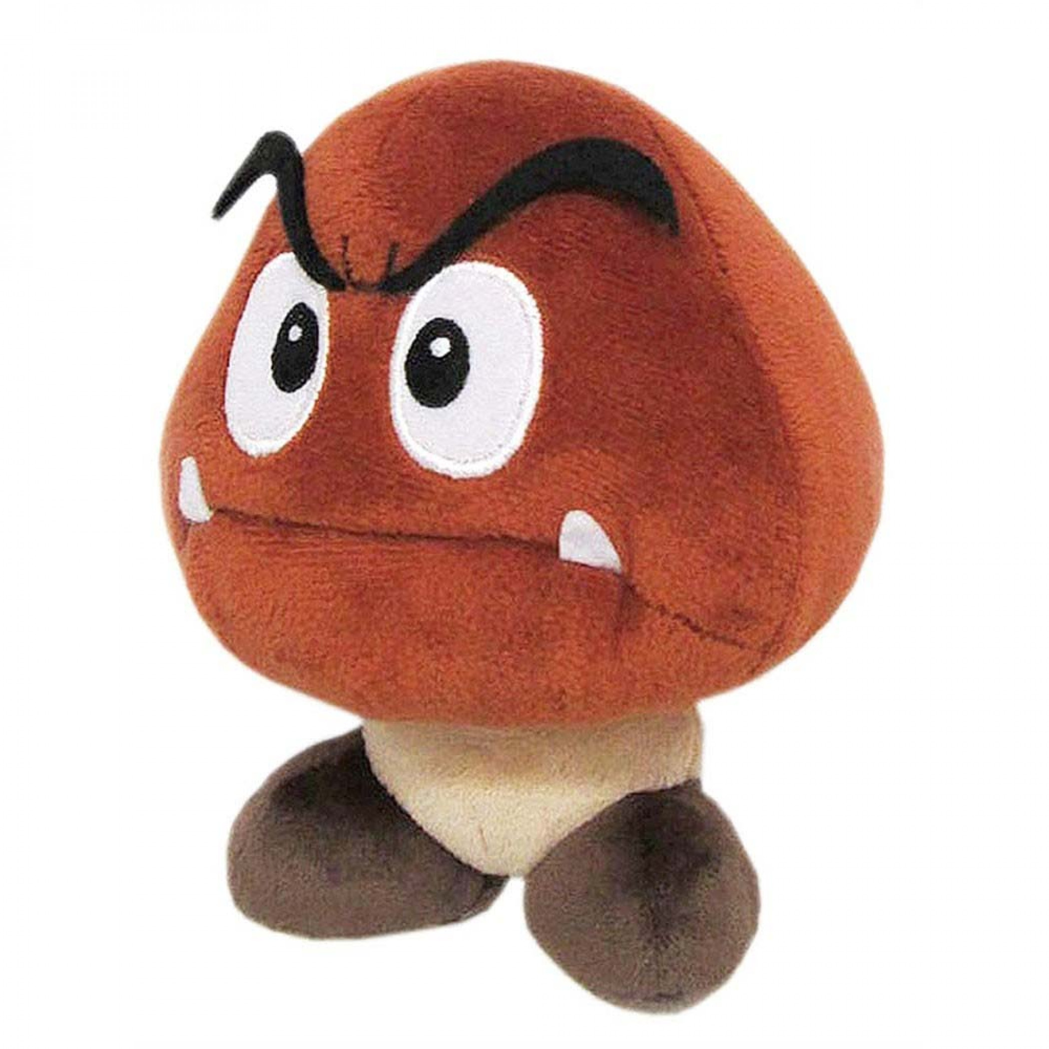 Super Mario Bros. Goomba 6 Inch Plush Doll, Brown