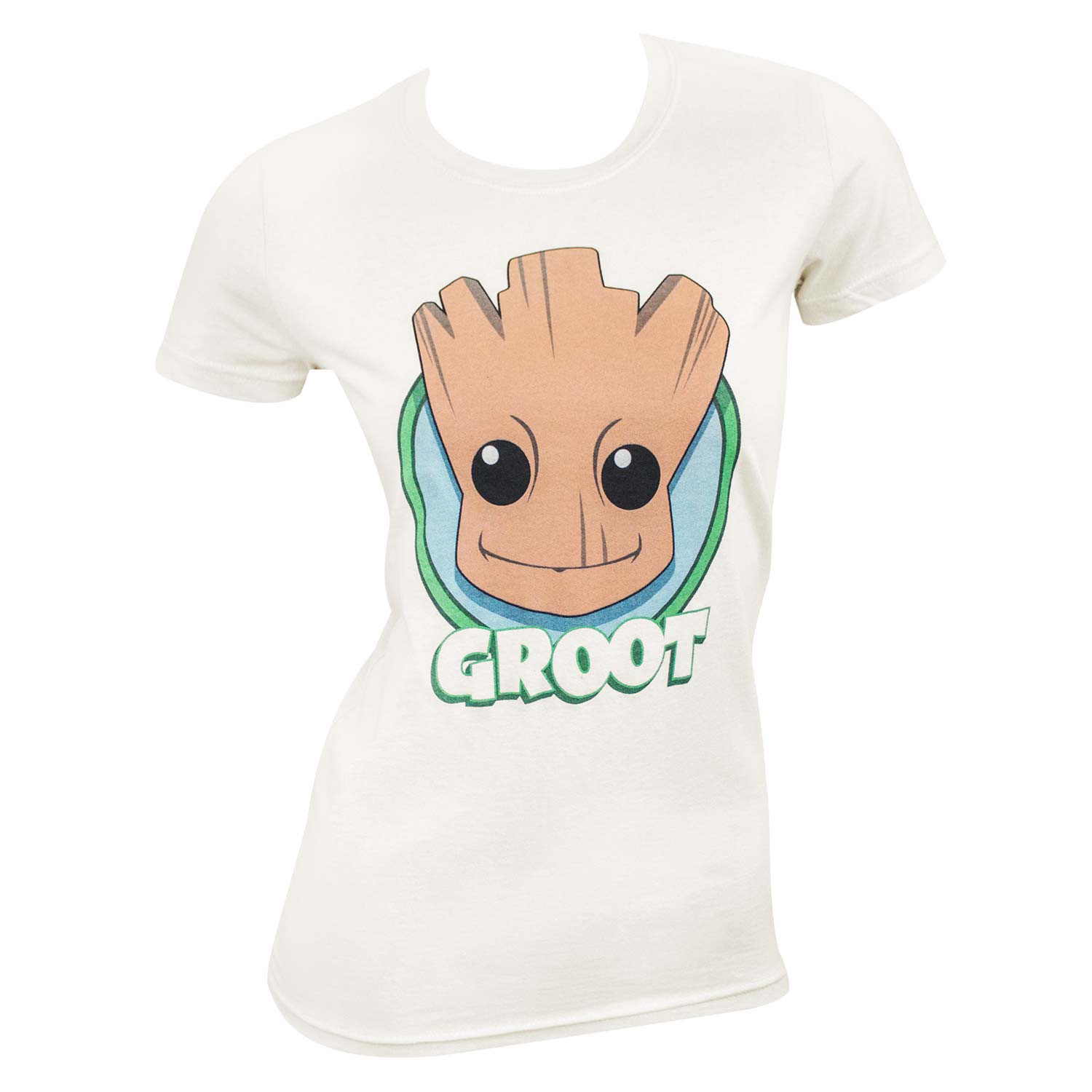 Guardians Of The Galaxy Groot Ladies Tee Shirt, White