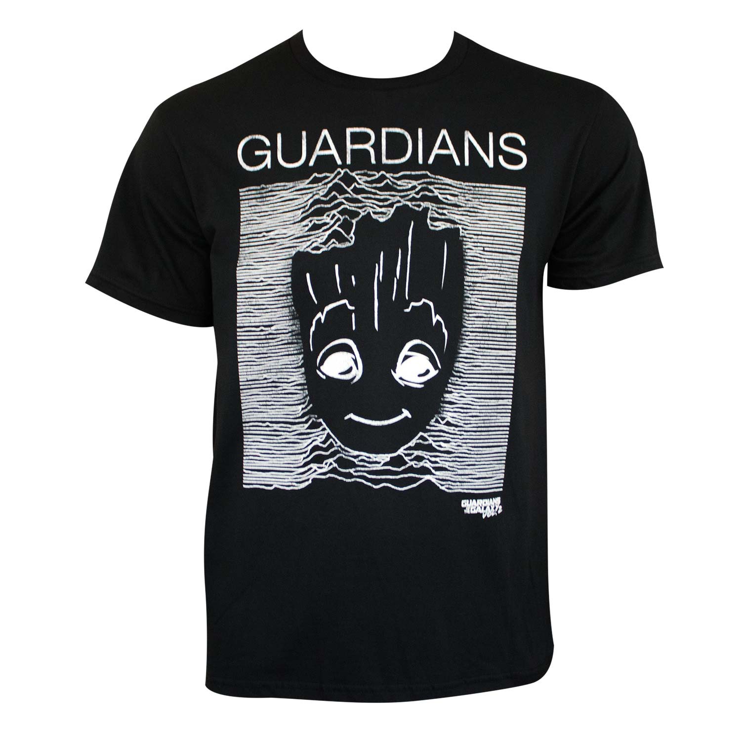 Guardians Of The Galaxy Groot Stripes Tee Shirt, Black