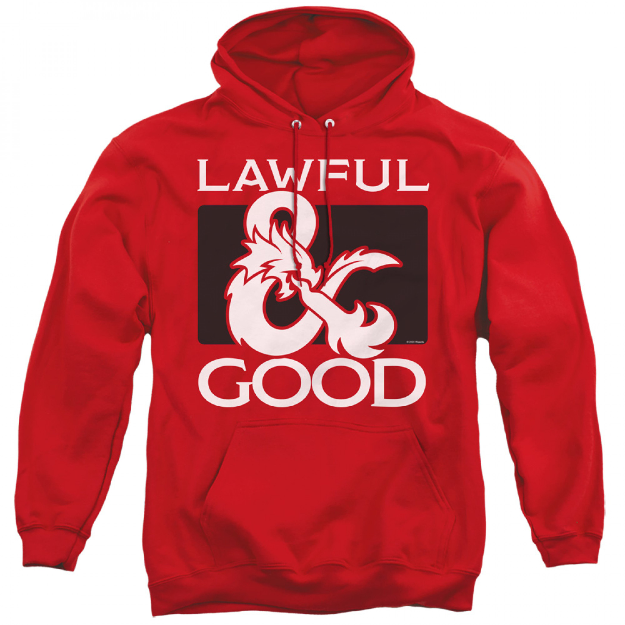 Dungeons & Dragons Lawful Good Hoodie, Red