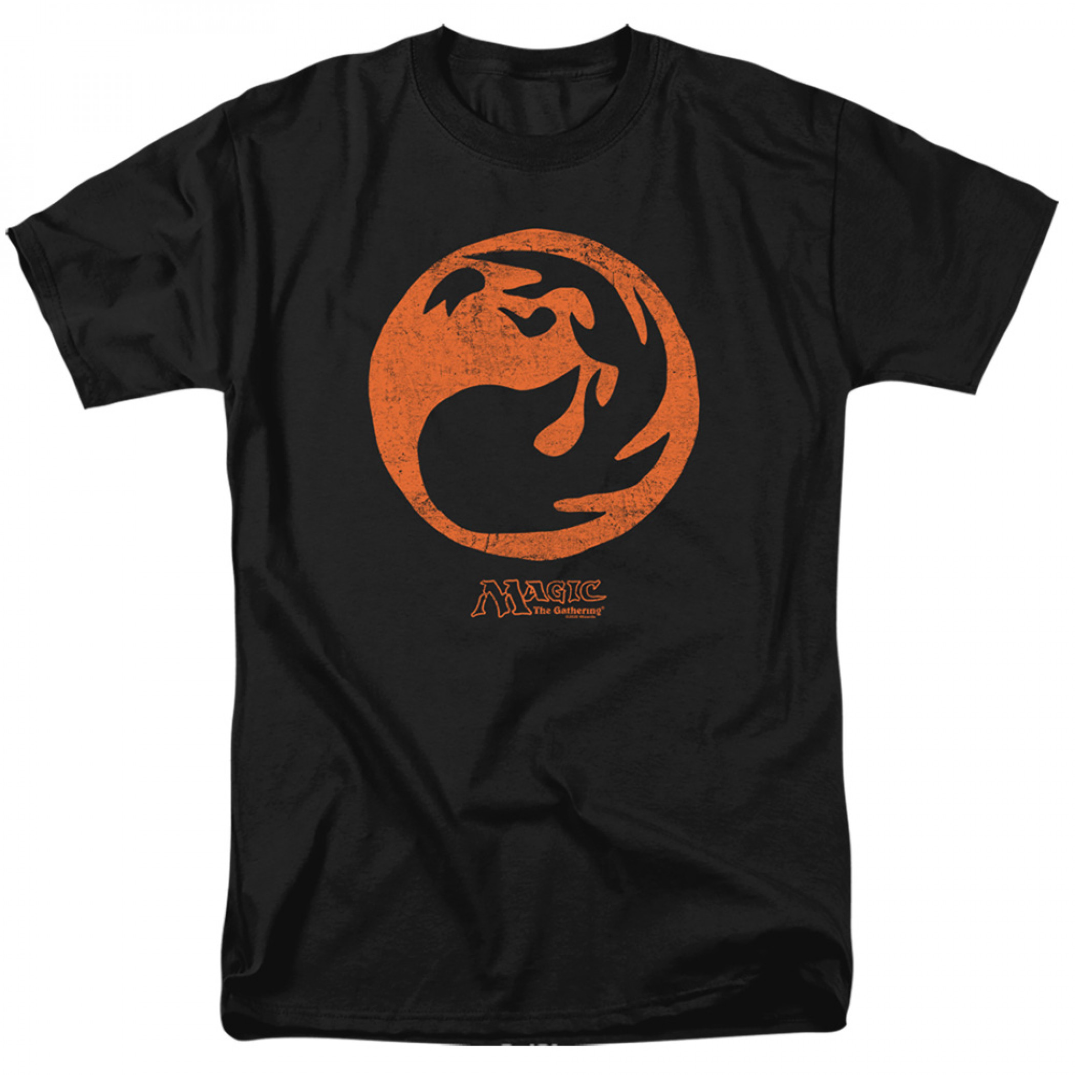 Magic the Gathering Red Mana T-Shirt, Black