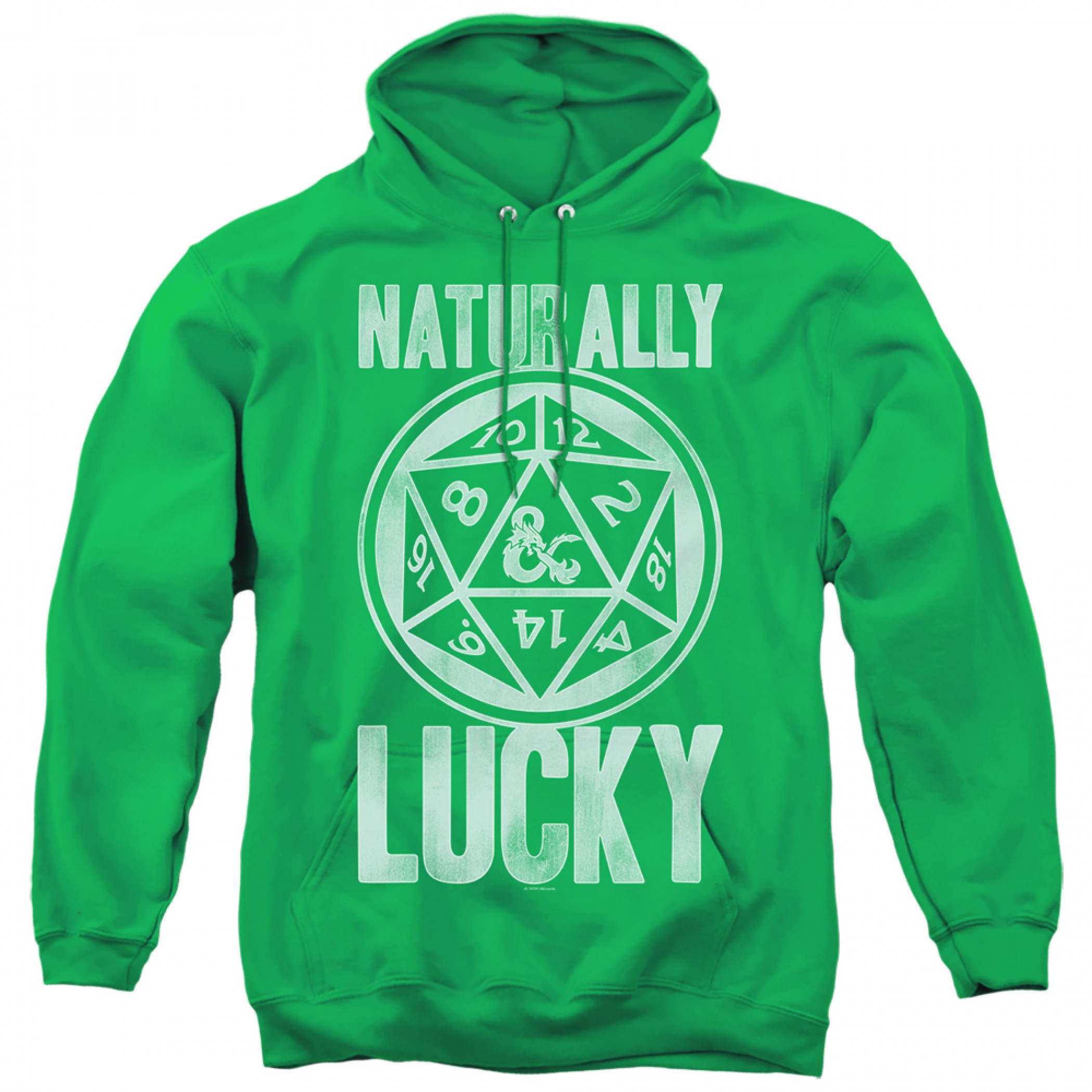 Dungeons & Dragons Naturally Lucky Natural 20 Hoodie, Green