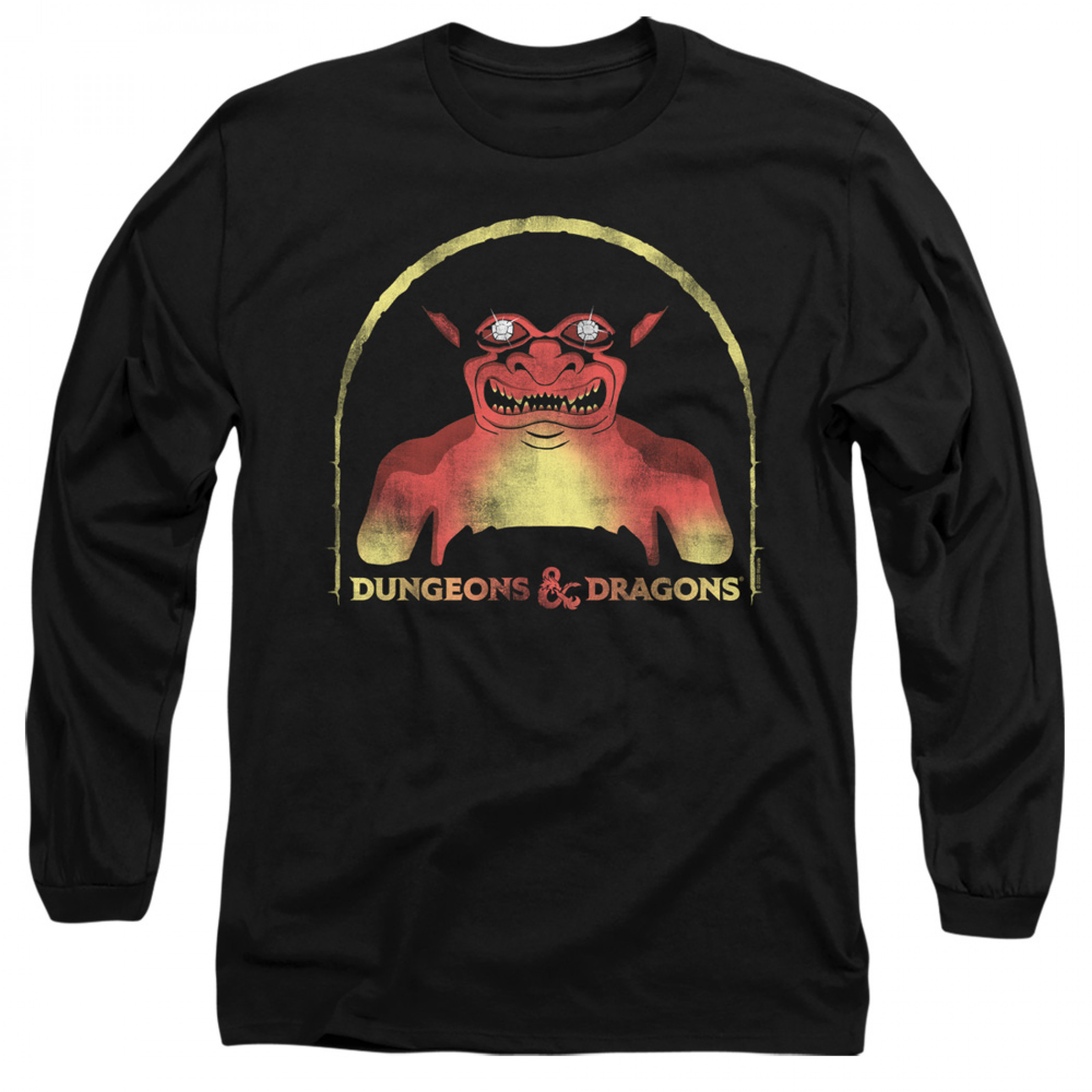 Dungeons & Dragons Old School Long Sleeve Shirt, Black
