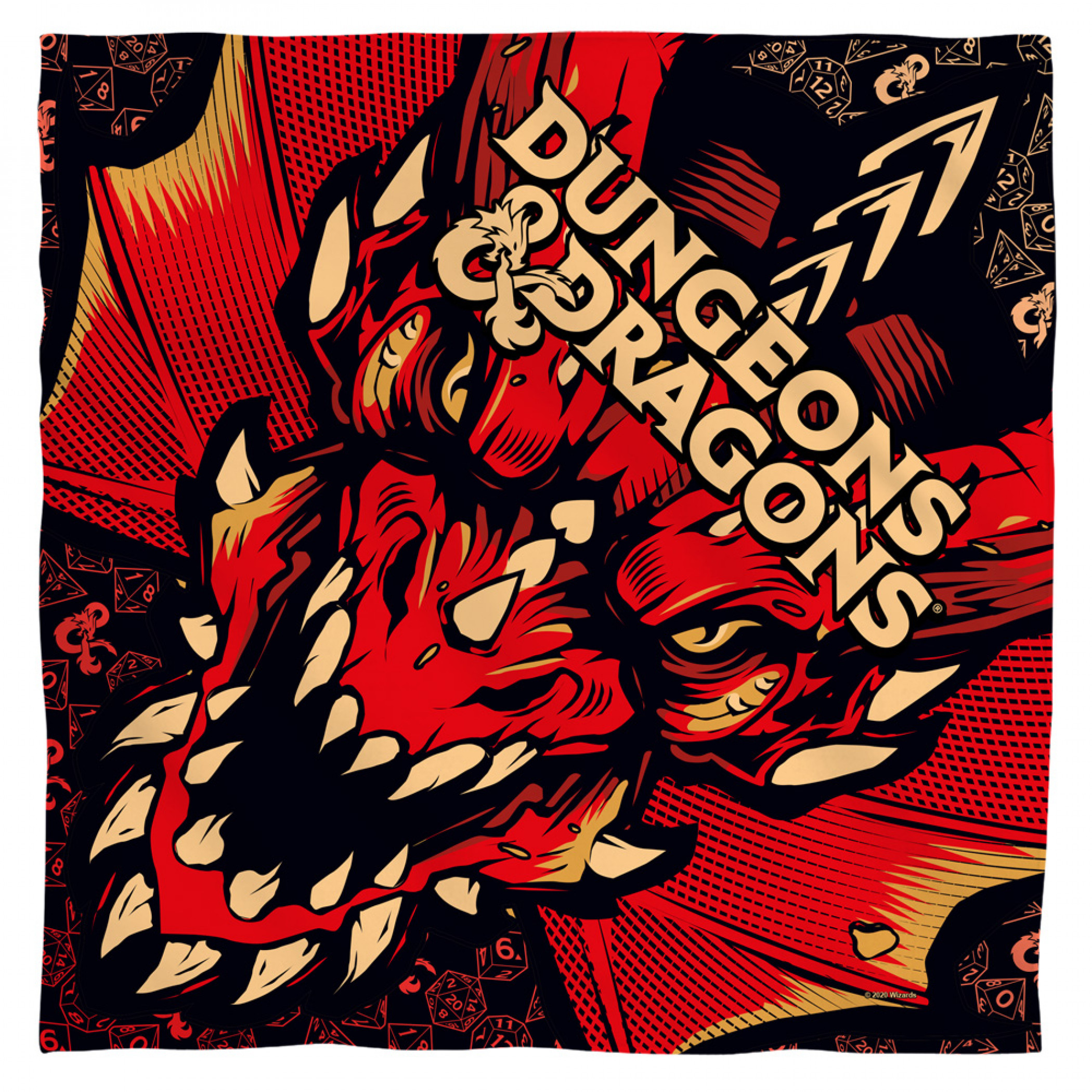 Dungeons & Dragons Classic Bandana, Red