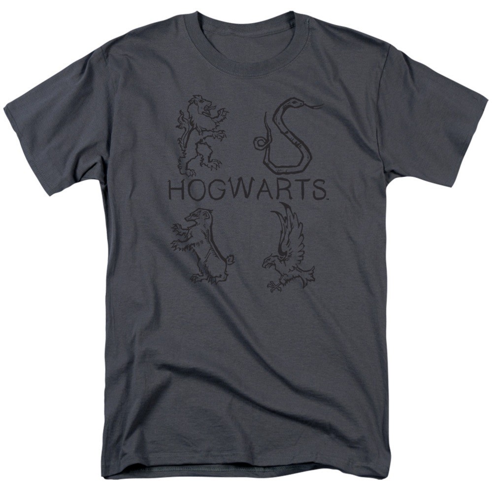 Harry Potter Hogwarts Literary Crests Tshirt