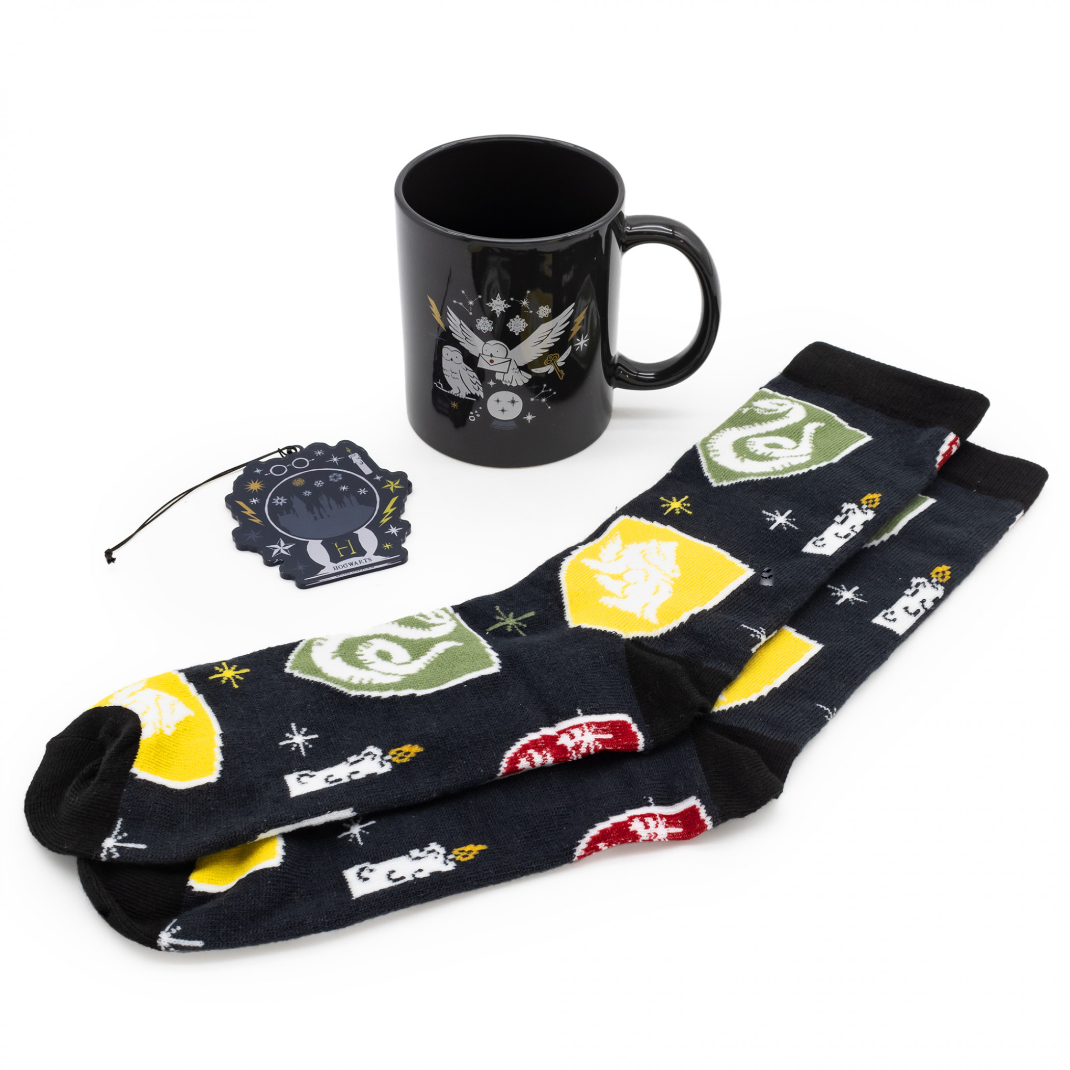 Harry Potter House Crests Mug Sock and Door Hanger Gift Set, Blue