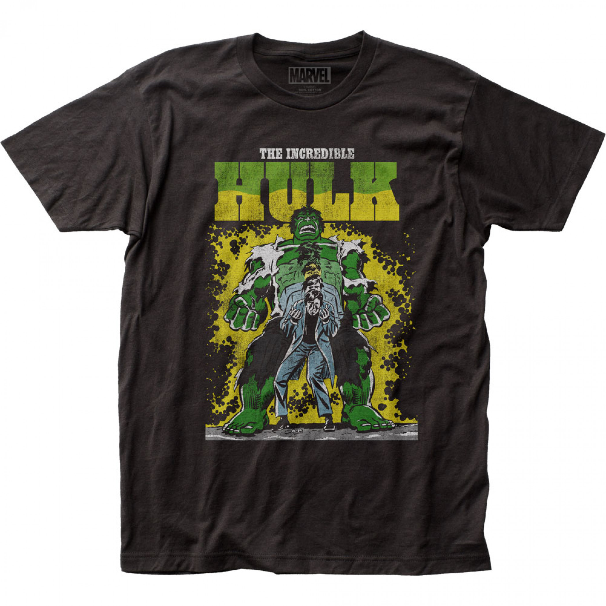 Incredible Hulk Transformation Men's T-Shirt, Black