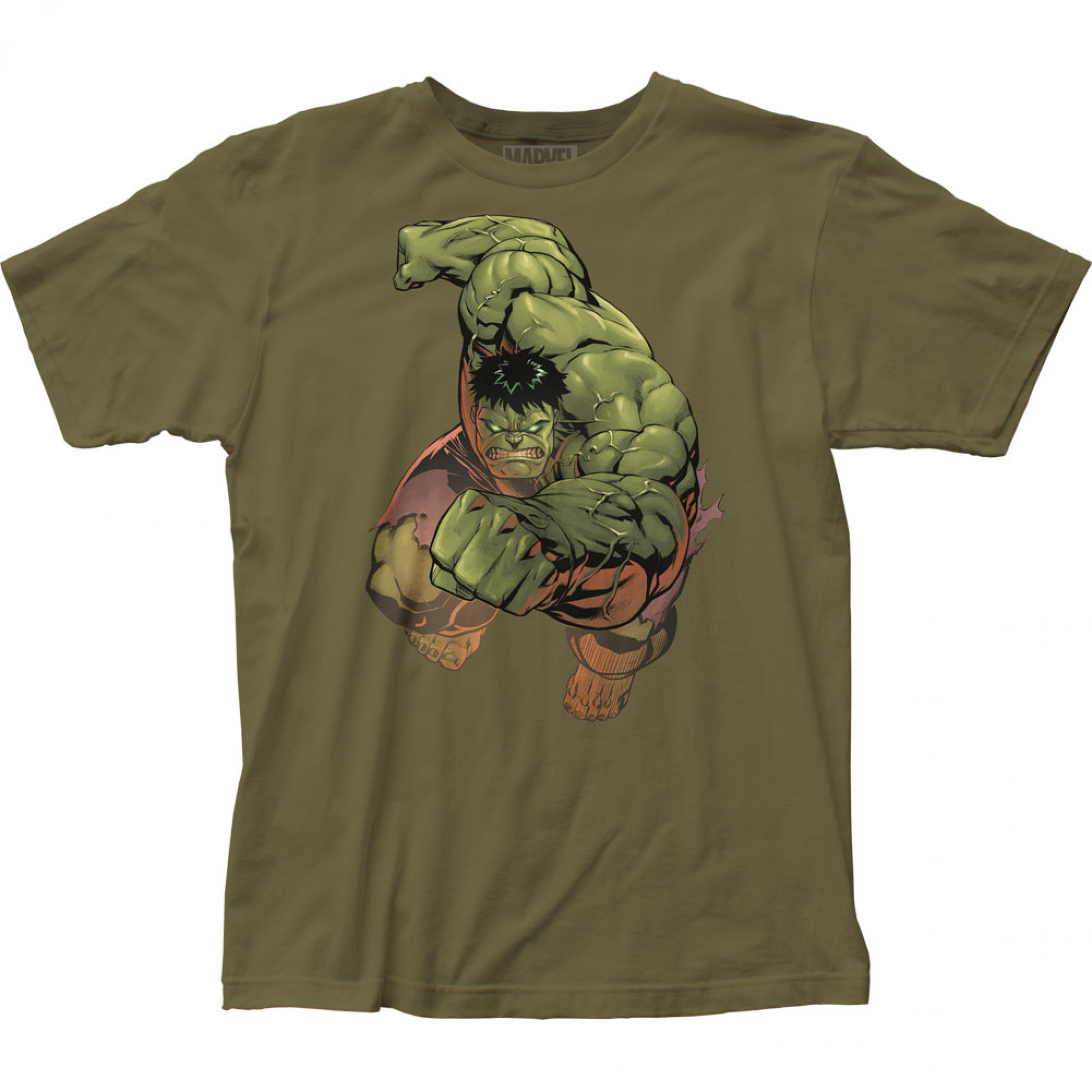 Incredible Hulk Punch Men's T-Shirt, Green