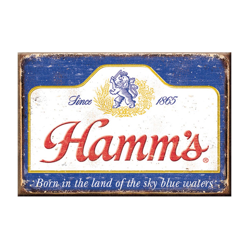 Hamm's Distressed Logo Magnet