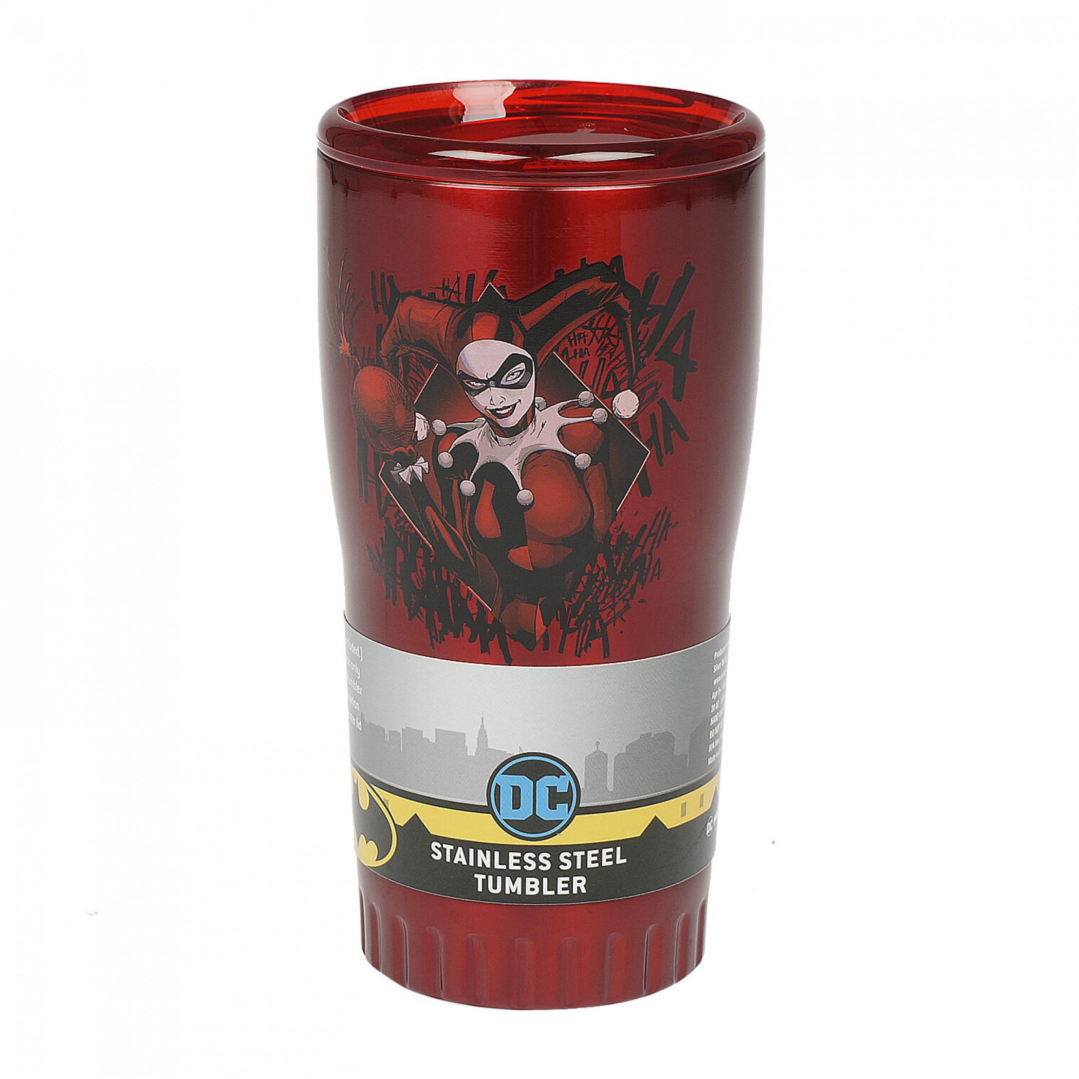 Harley Quinn 20 Ounce Tumbler, Red