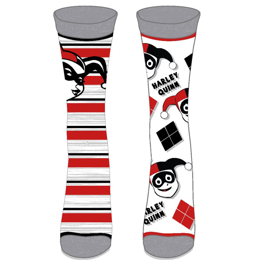 Harley Quinn Juniors 2 Pack Crew Socks