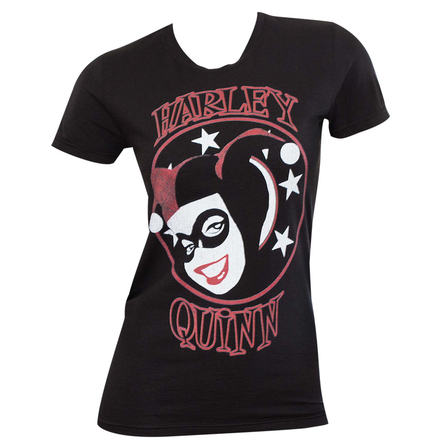 Harley Quinn Comic Women's Black T-Shirt, Black