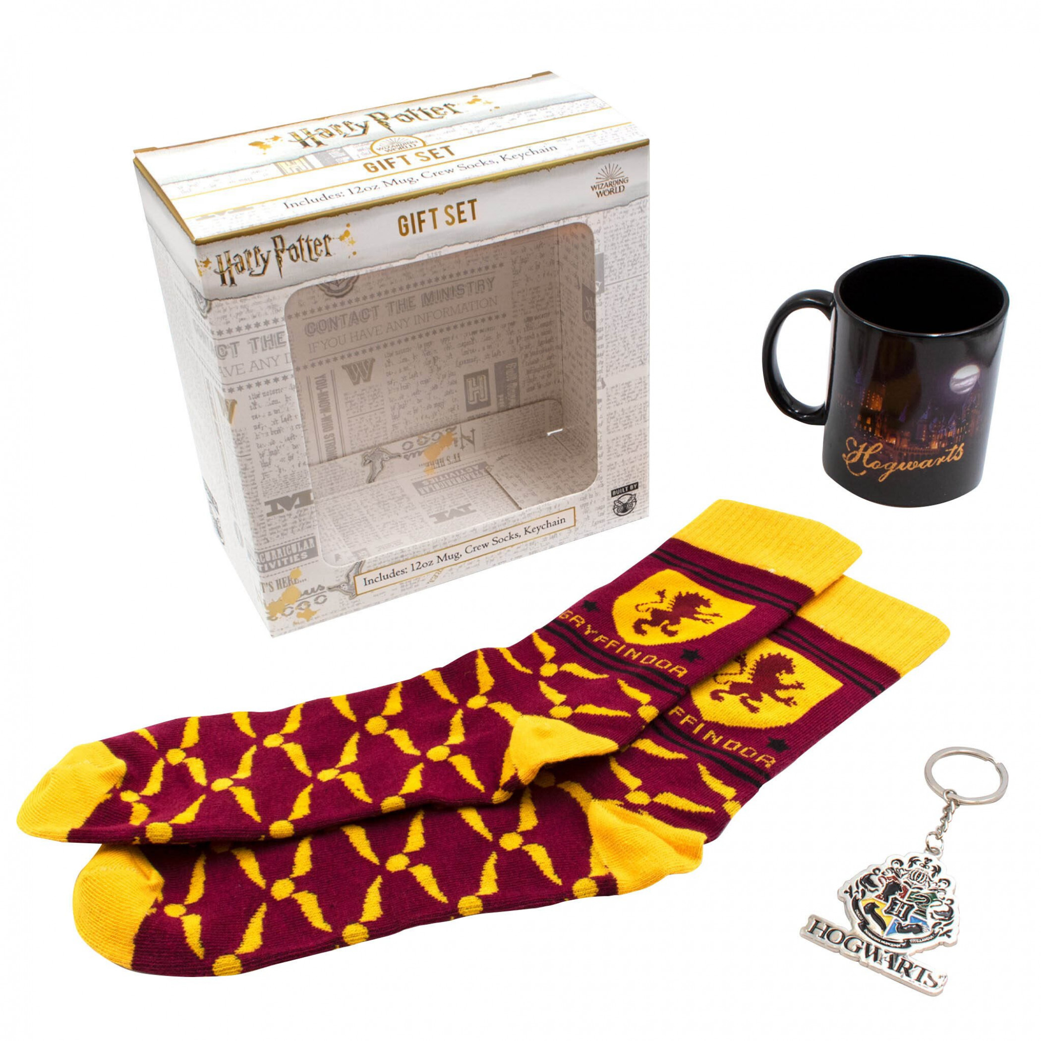 Harry Potter Hogwarts and Gryffindor Accessory Gift Set, Multi-Color