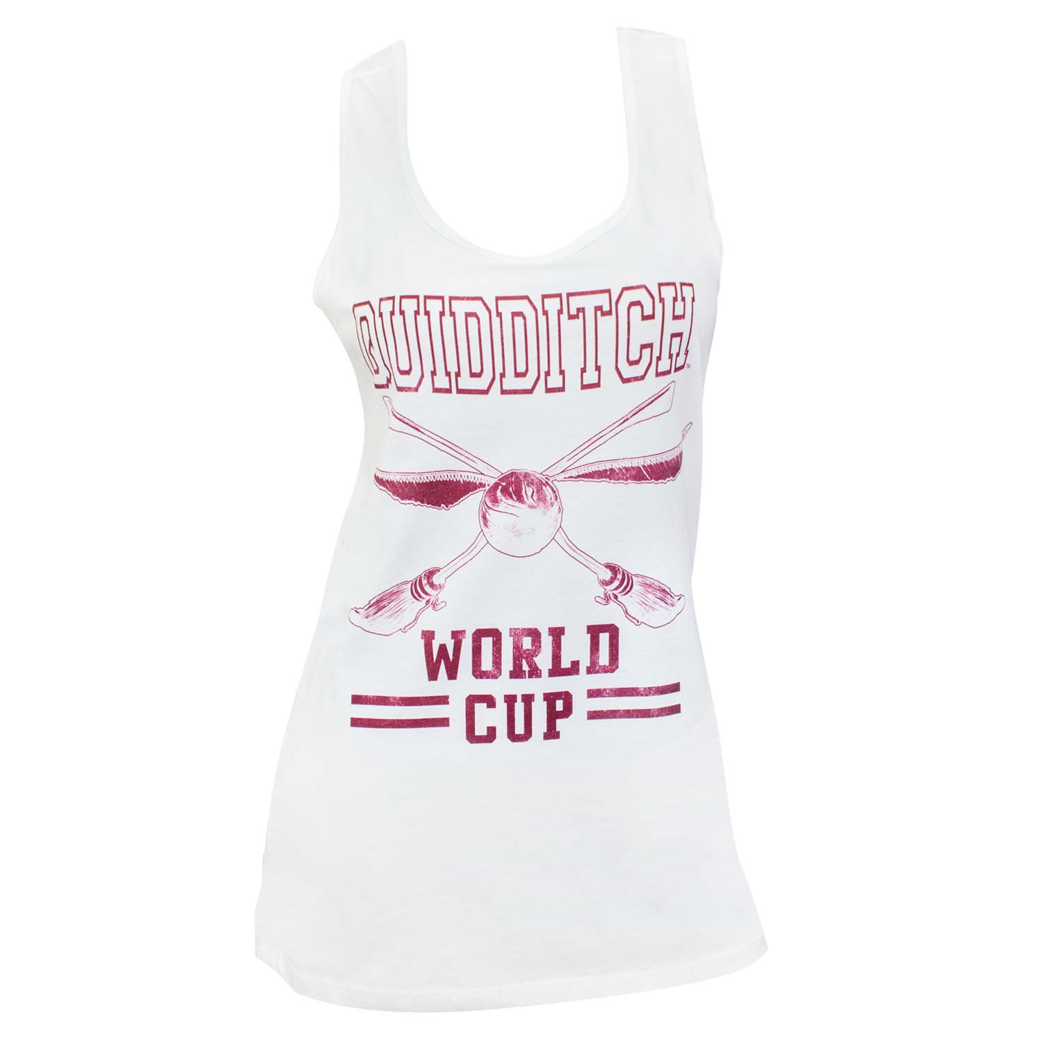 Harry Potter Quidditch Ladies White Tank Top
