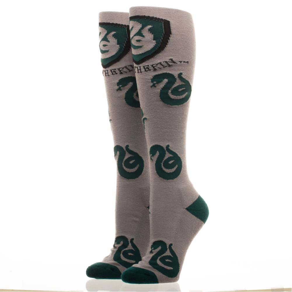 Harry Potter Slytherin Gray Knee High Socks