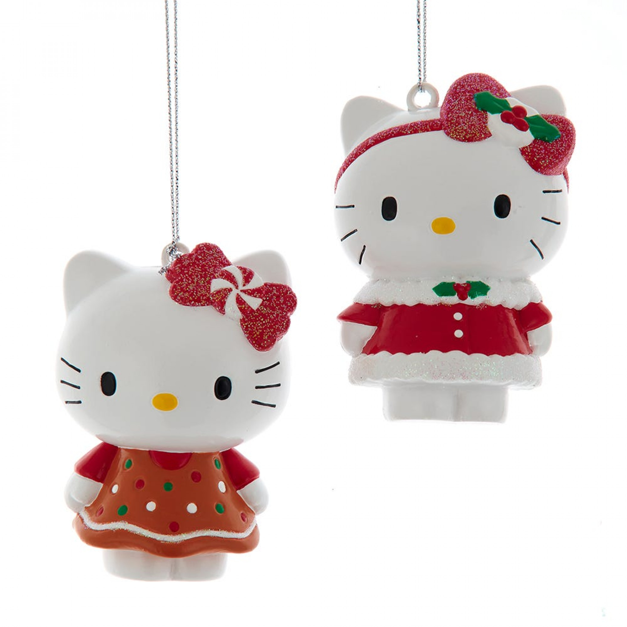 Hello Kitty Christmas Outfit Ornament Assorted, Multi-Color