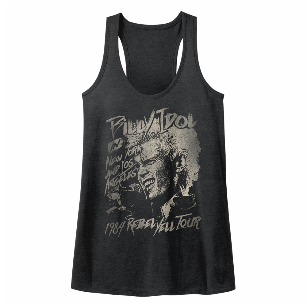 Billy Idol Blondie Boy Womens Gray T-Shirt