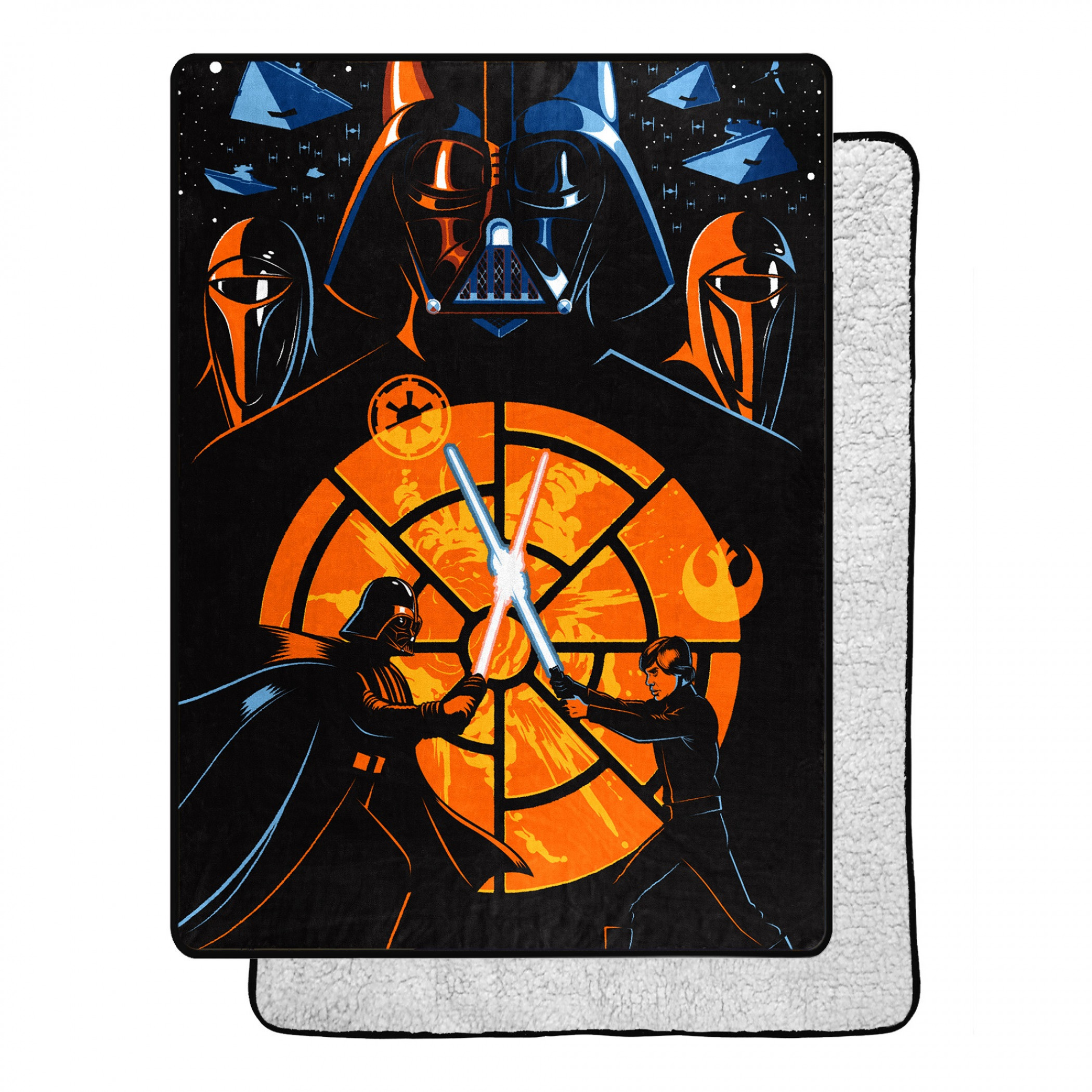 Star Wars Return of the Jedi Showdown Poster 60 X 80 Silk Touch Throw, Black