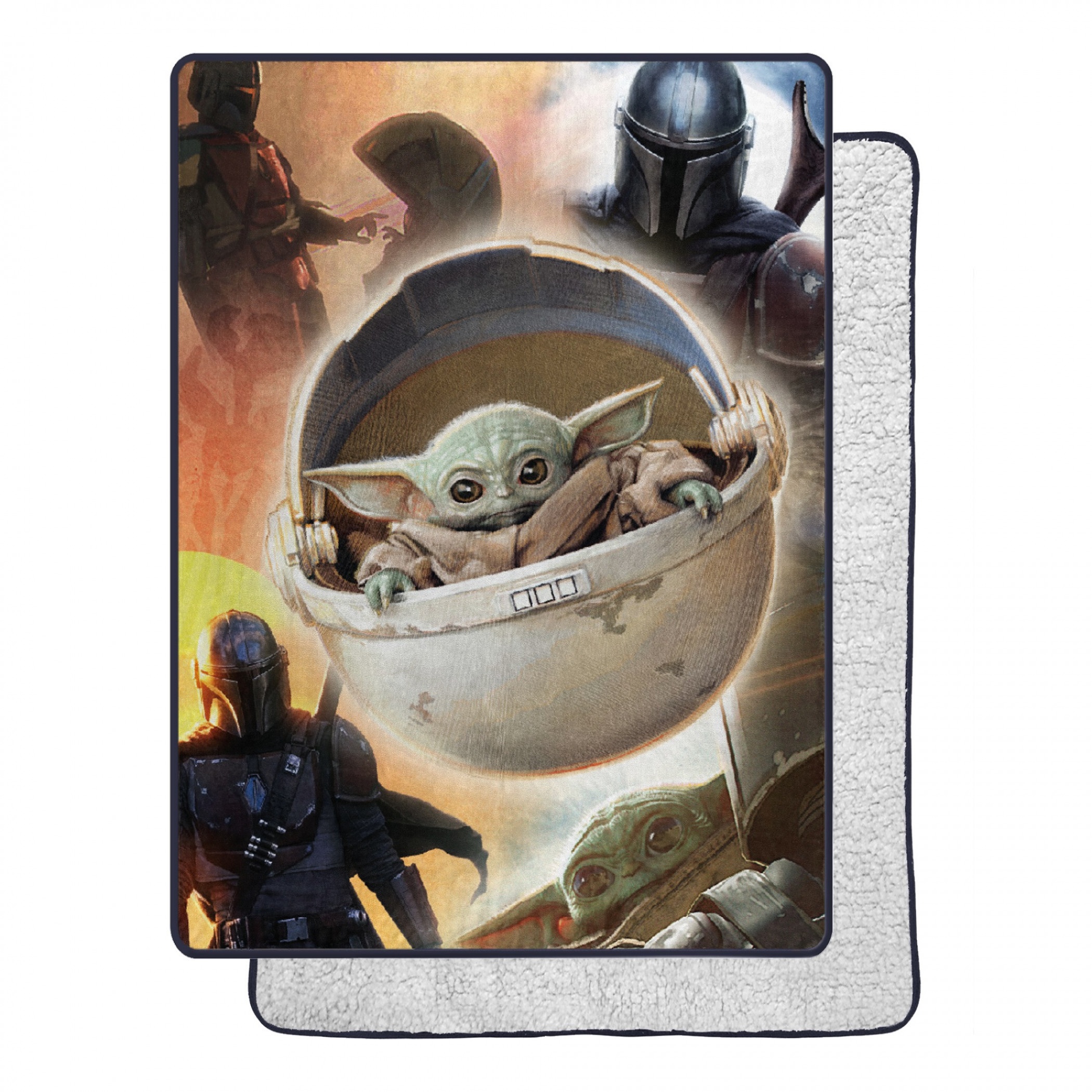 Star Wars The Mandalorian The Longest Journey 60 X 80 Silk Touch Throw, Multi-Color