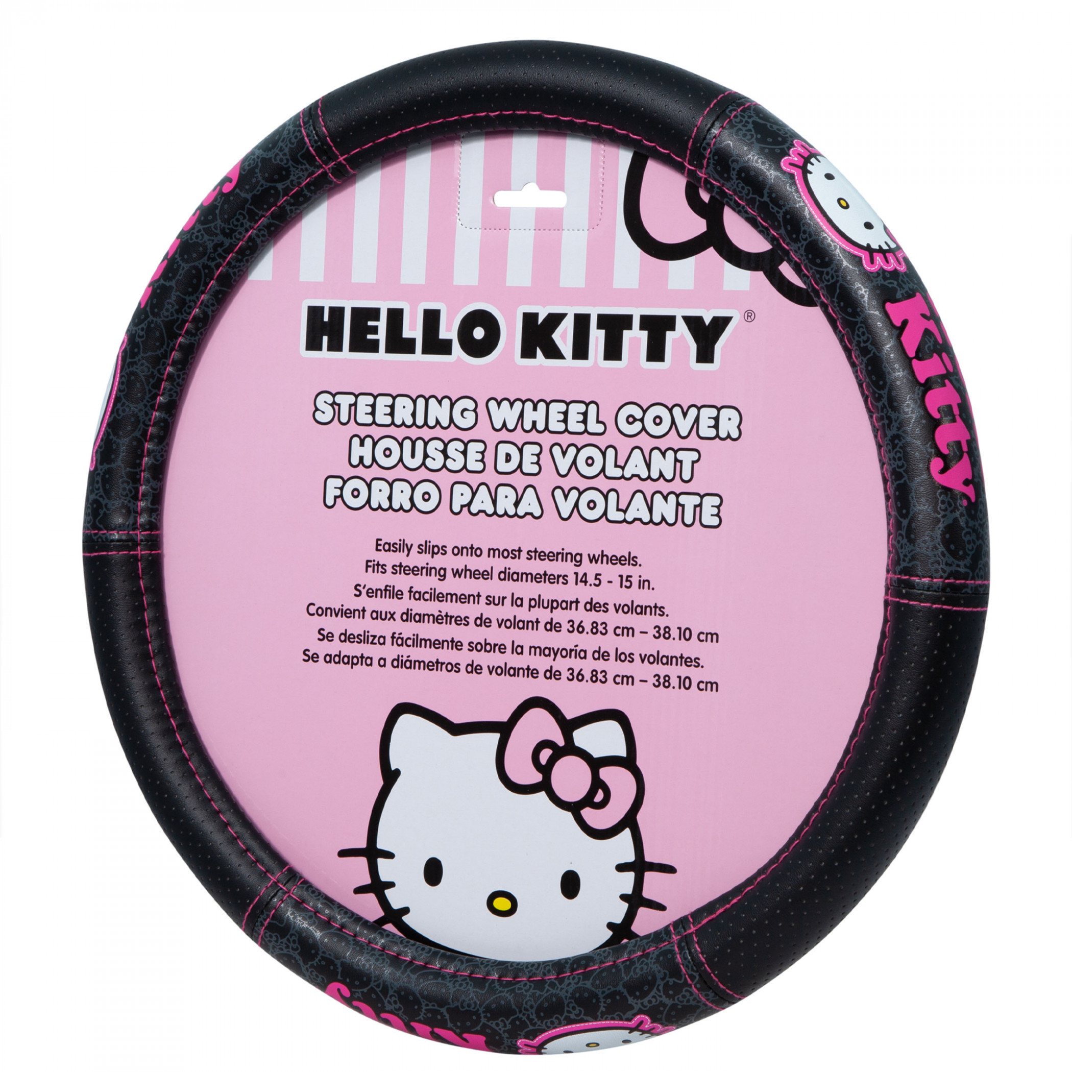 Hello Kitty Collage Speed Grip Wheel Cover, Black
