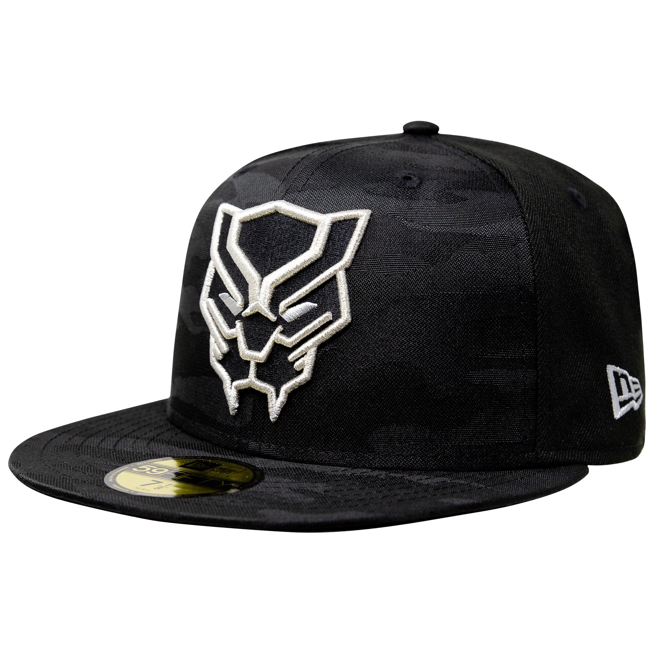 Black Panther Tonal Camo New Era 59Fifty Fitted Hat, Black
