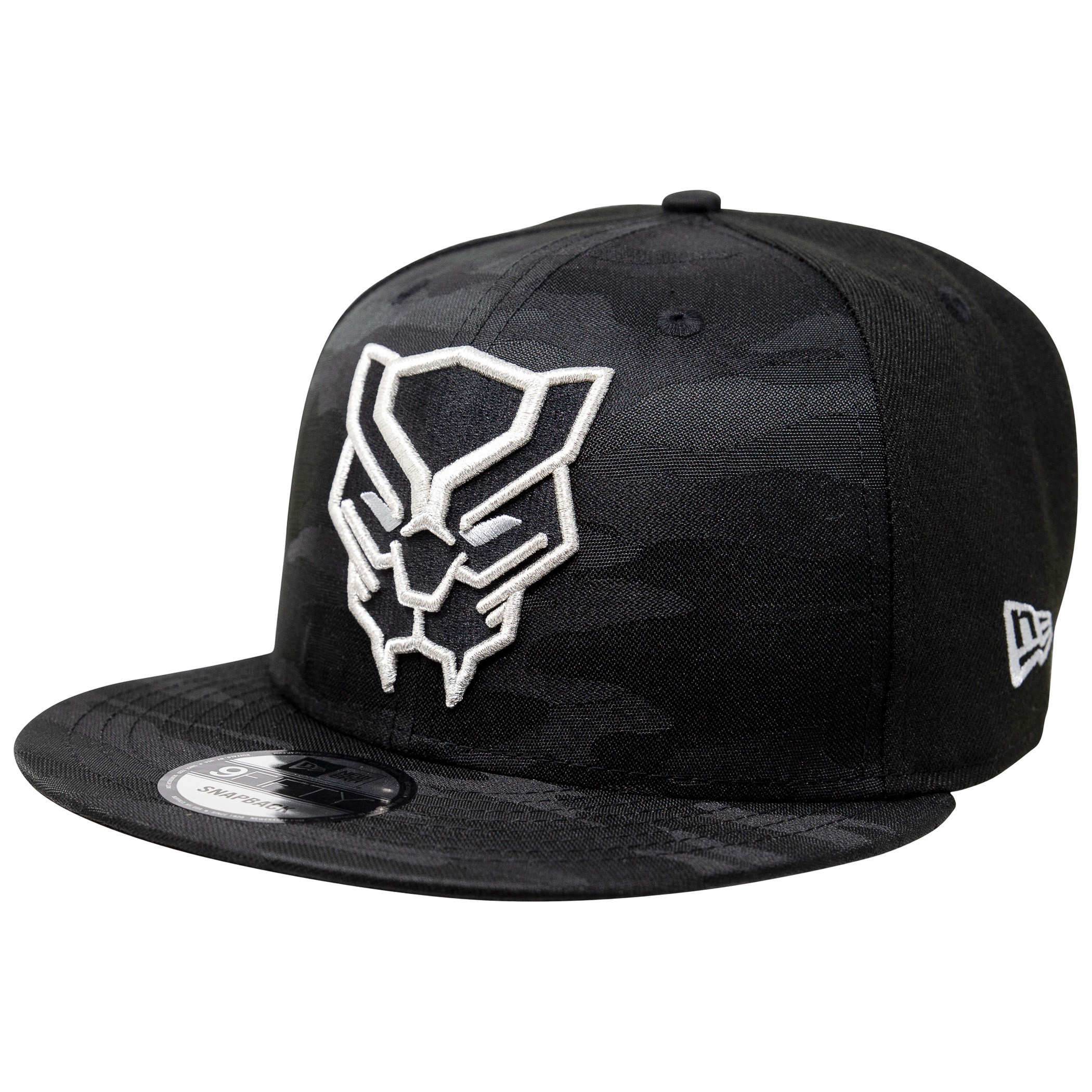 Black Panther Tonal Camo New Era 9Fifty Adjustable Hat, Black
