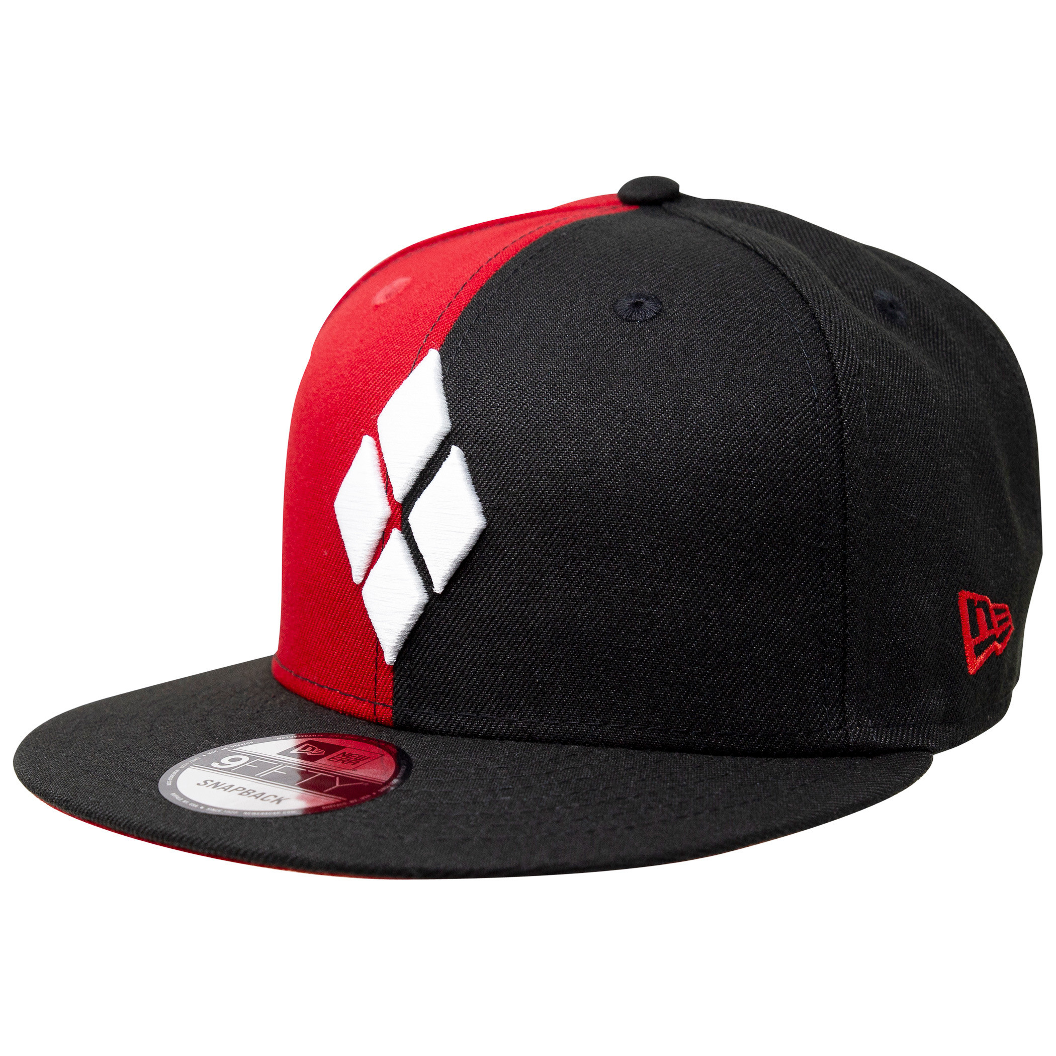 Harley Quinn Diamonds New Era 9Fifty Adjustable Hat, Red