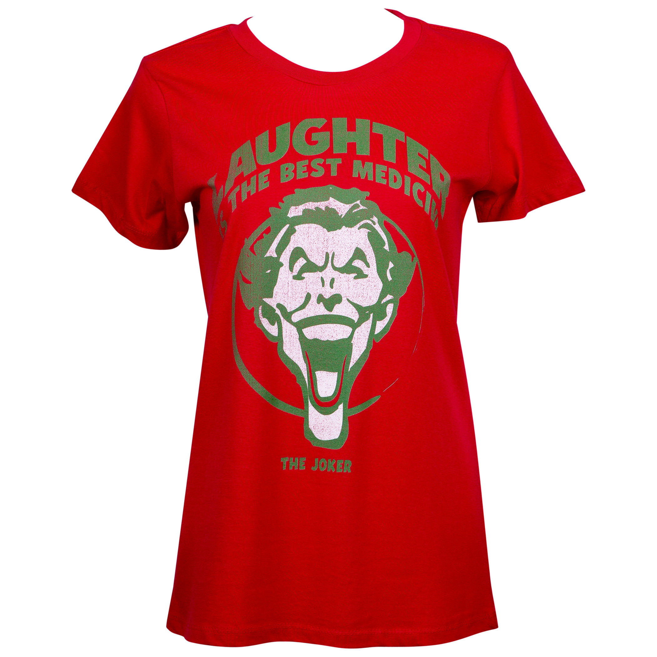 Joker Laughing is the Best Medicine Women's T-Shirt, Red