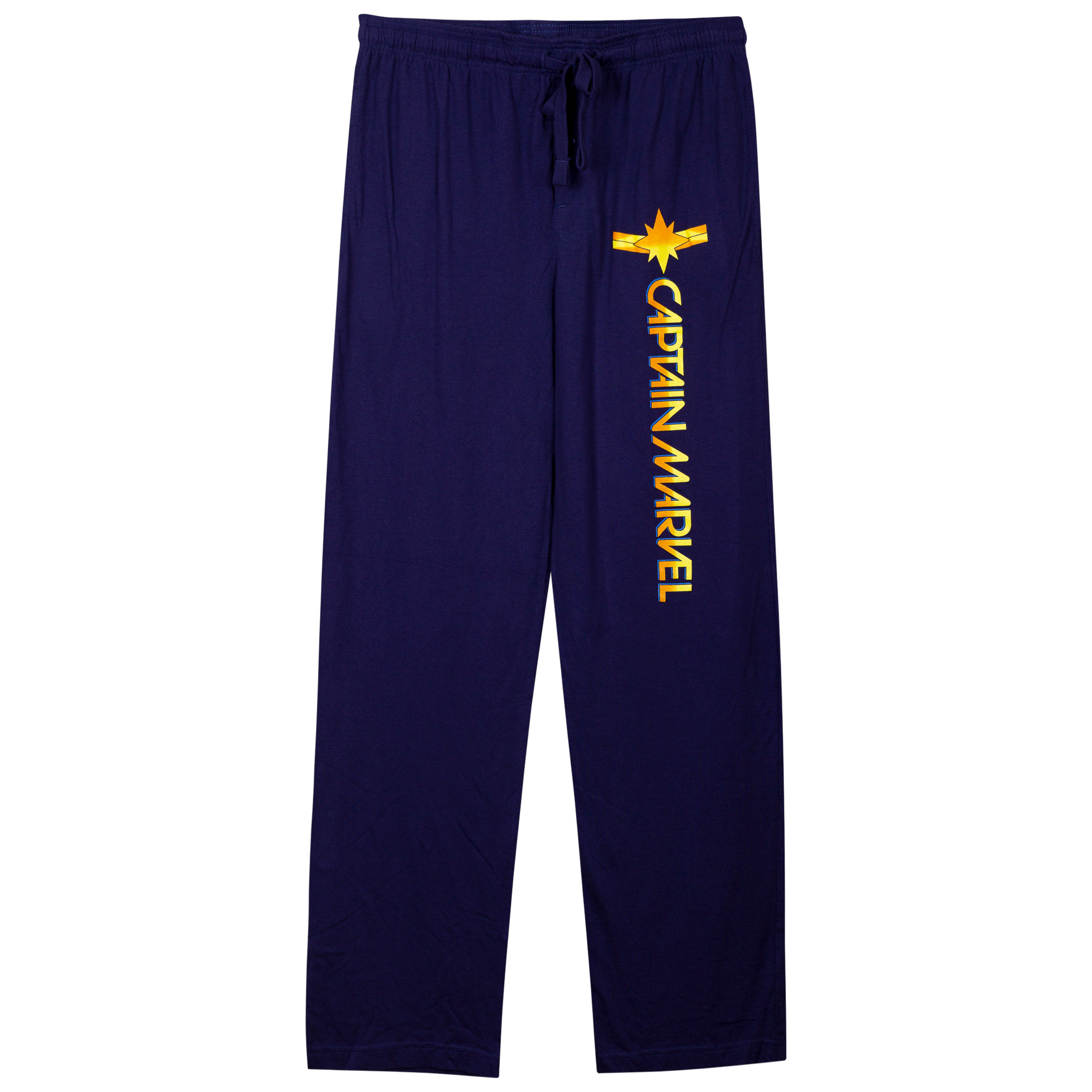 Captain Marvel Symbol Blue Unisex Pajama Pants, Blue