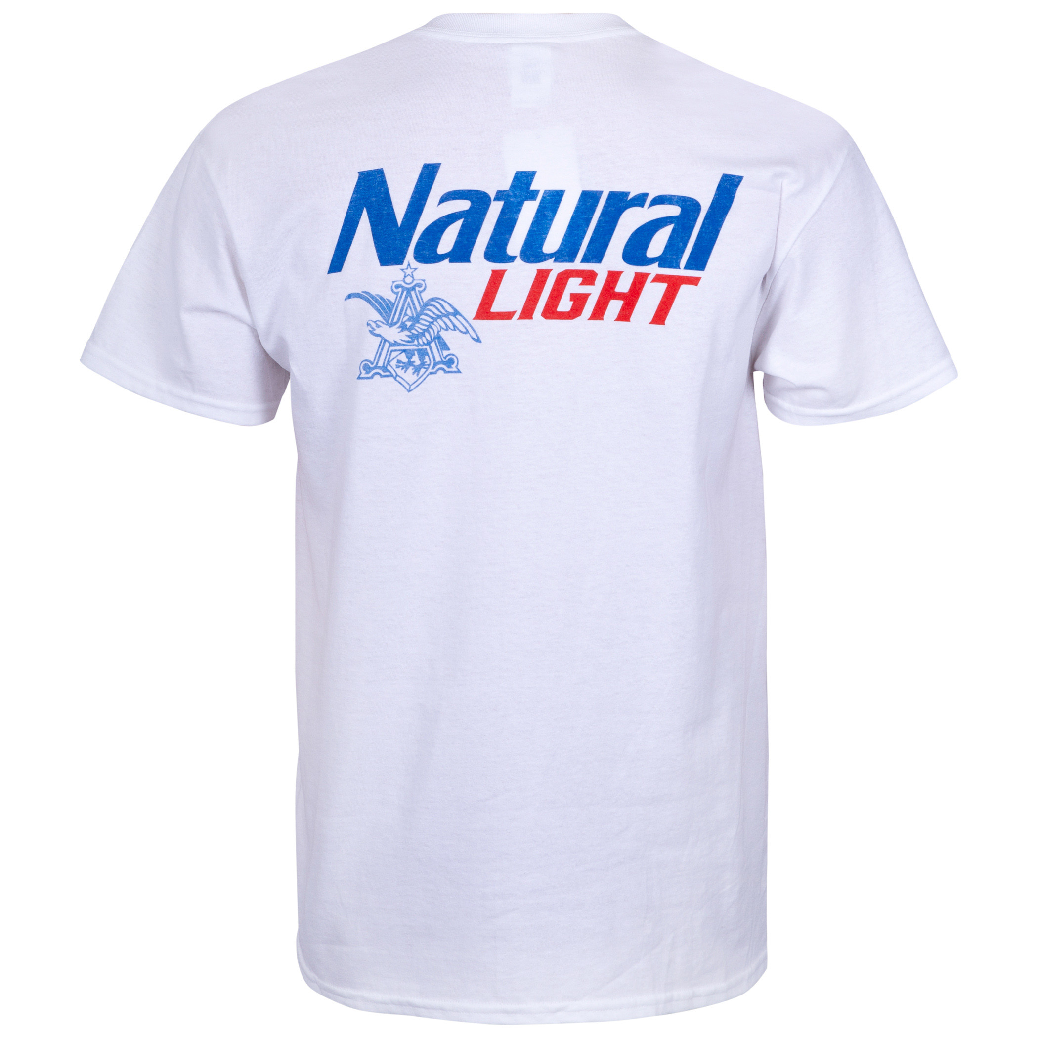 Natural Light White Pocket Tee Shirt